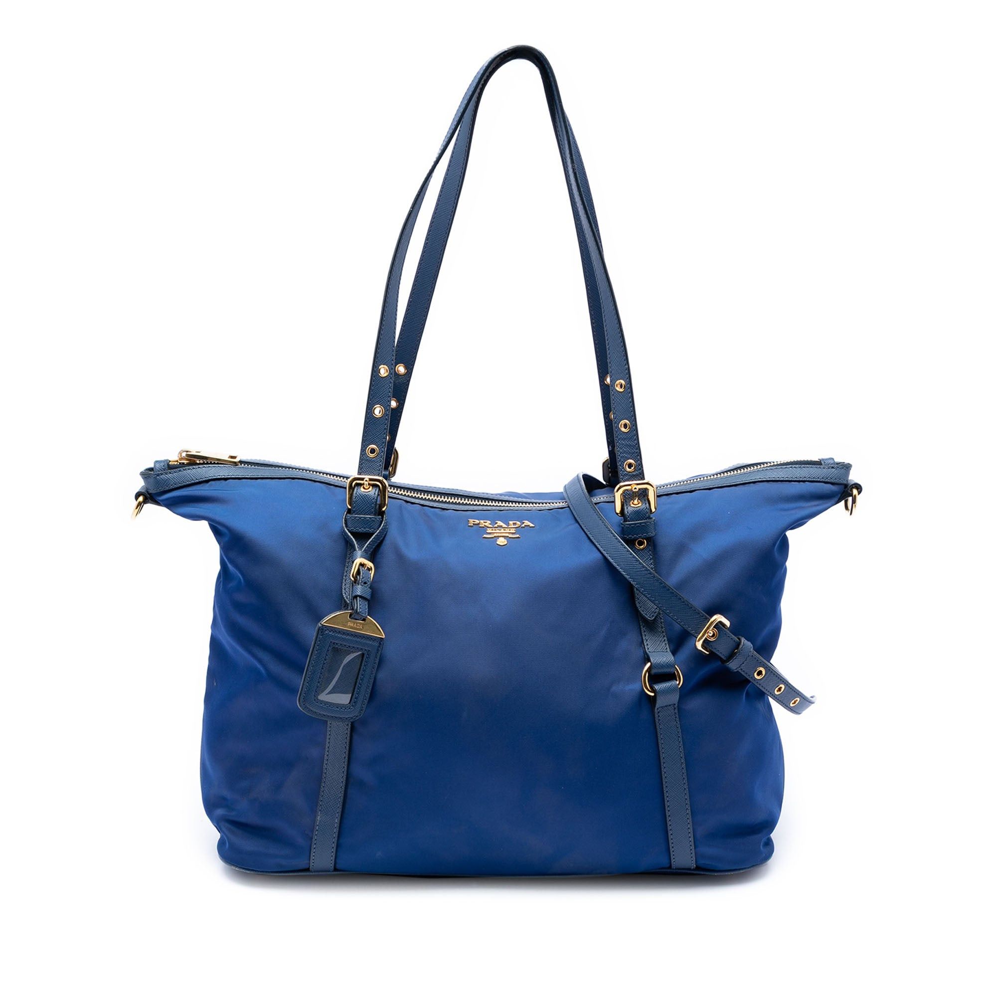 Prada Saffiano Trimmed Tessuto Satchel Size ONE SIZE - 1 Thumbnail