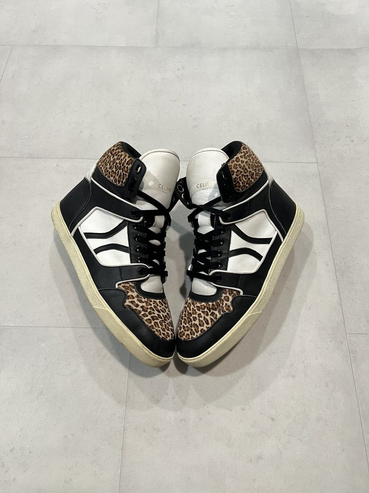 Celine Celine leopard Break High Tops Size US 9 / EU 42 - 1 Thumbnail