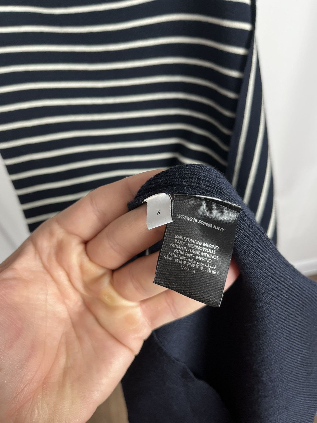 JW Anderson JW Anderson Women’s Striped Merino Wool Asymmetric Skirt S Size 28" / US 6 / IT 42 - 9 Thumbnail