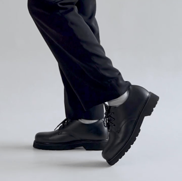 Other Hellas Chunky Derby Black Leather Size US 10 / EU 43 - 5 Thumbnail