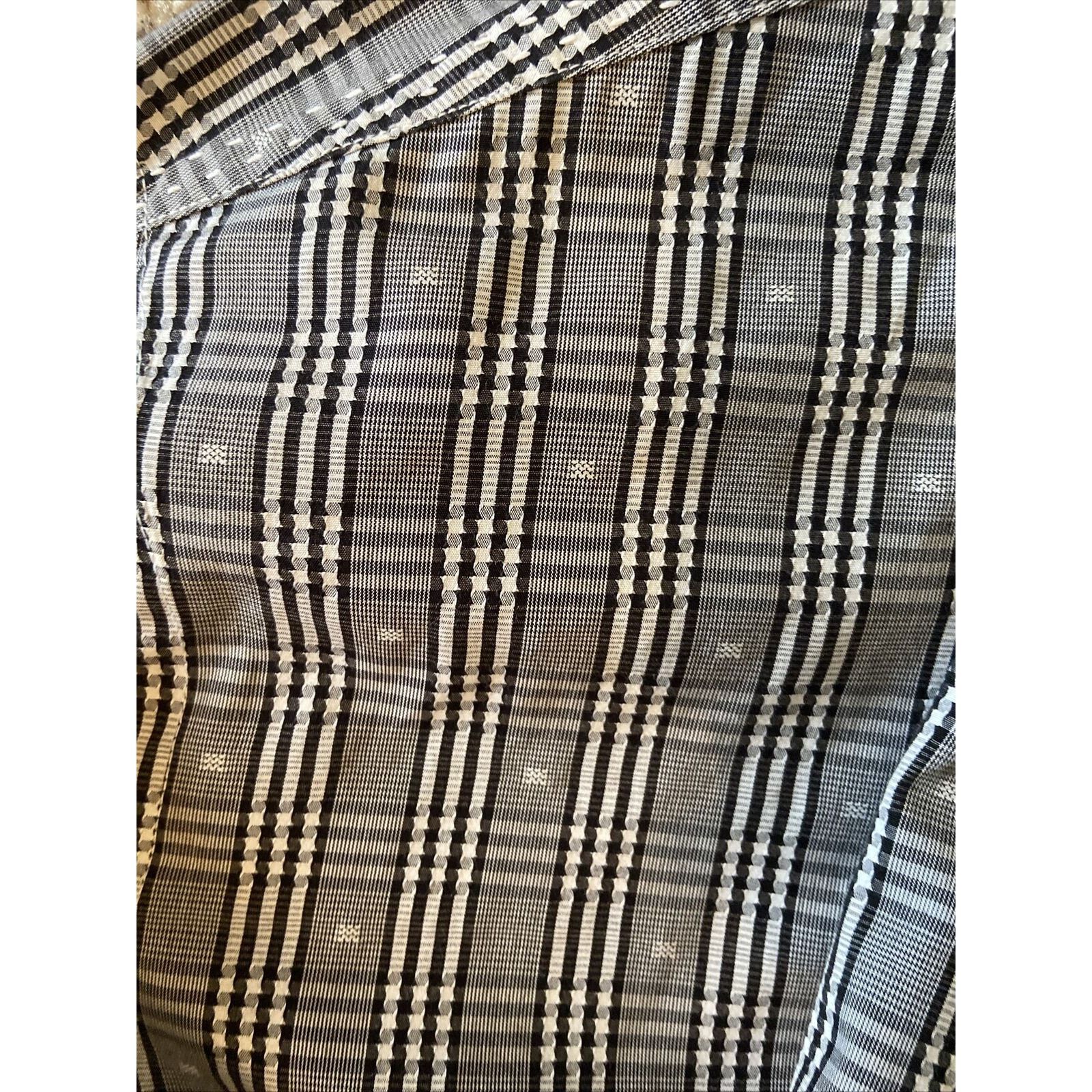 BUGATCHI Bugatchi Shaped Fit Long Sleeve Button Down Black Gray, XL Size US XL / EU 56 / 4 - 2 Thumbnail