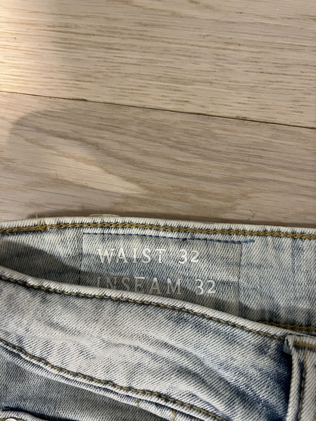 ONLY & SONS Only & Sons Slim Fit Light Blue Distressed Jeans Men’s 32x32 Size US 32 / EU 48 - 3 Thumbnail