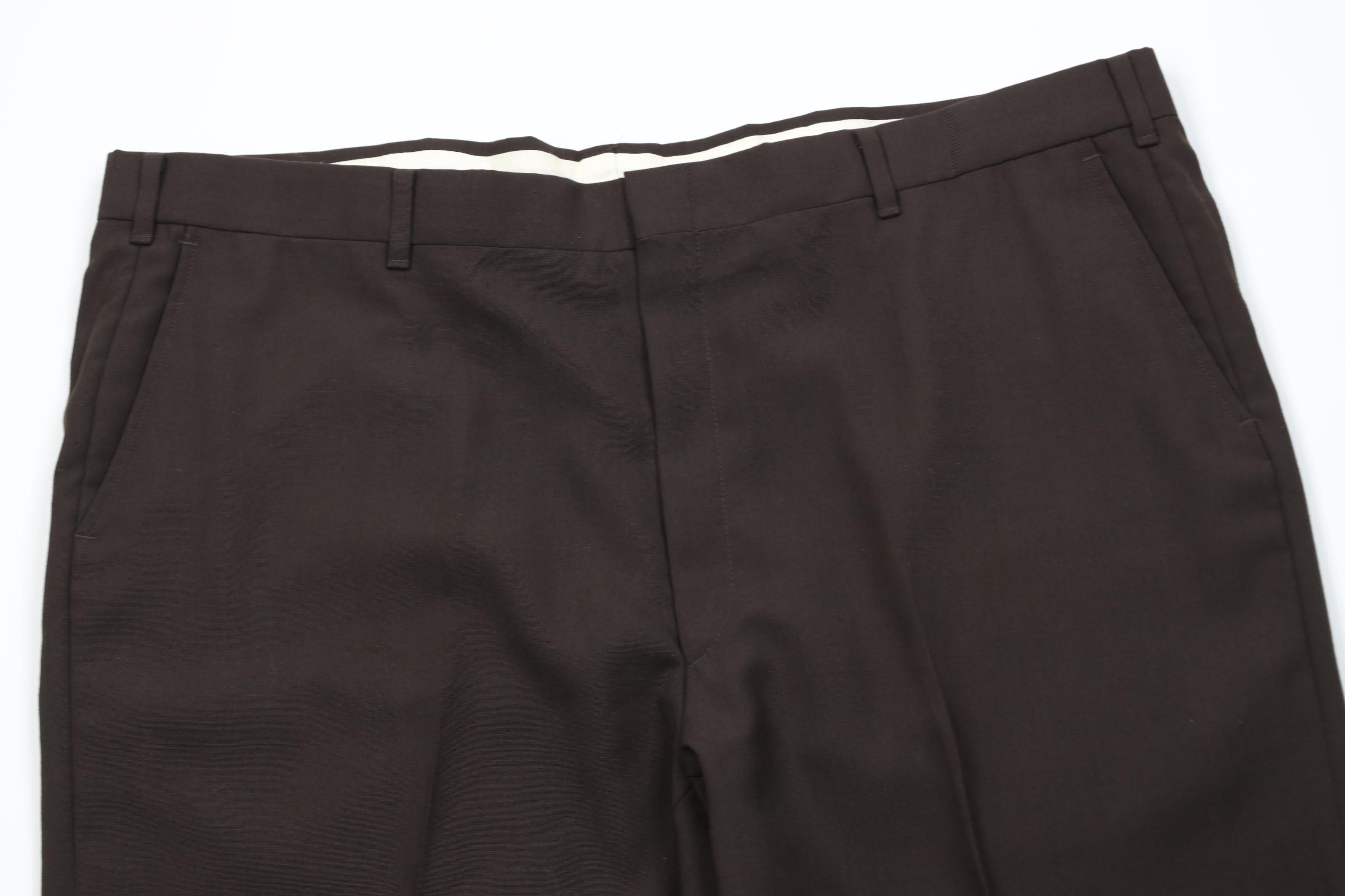 Vintage Vintage 90s Streetwear Knit Wide Leg Chino Pants Brown Size US 42 / EU 58 - 2 Thumbnail