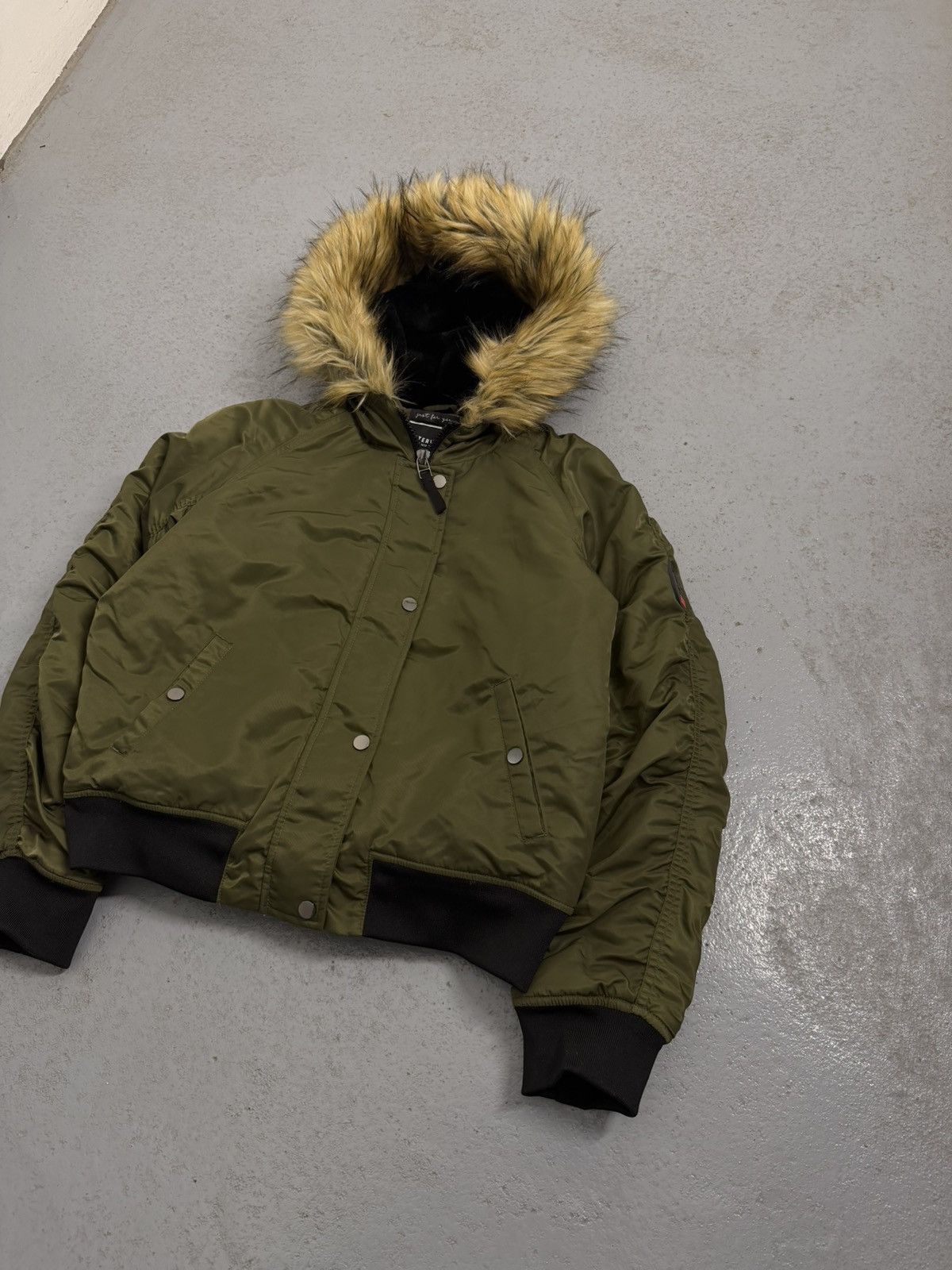 Other Streetwear Nylon Military Type Y2K Fur Insulated Bomber Size M / US 6-8 / IT 42-44 - 5 Thumbnail
