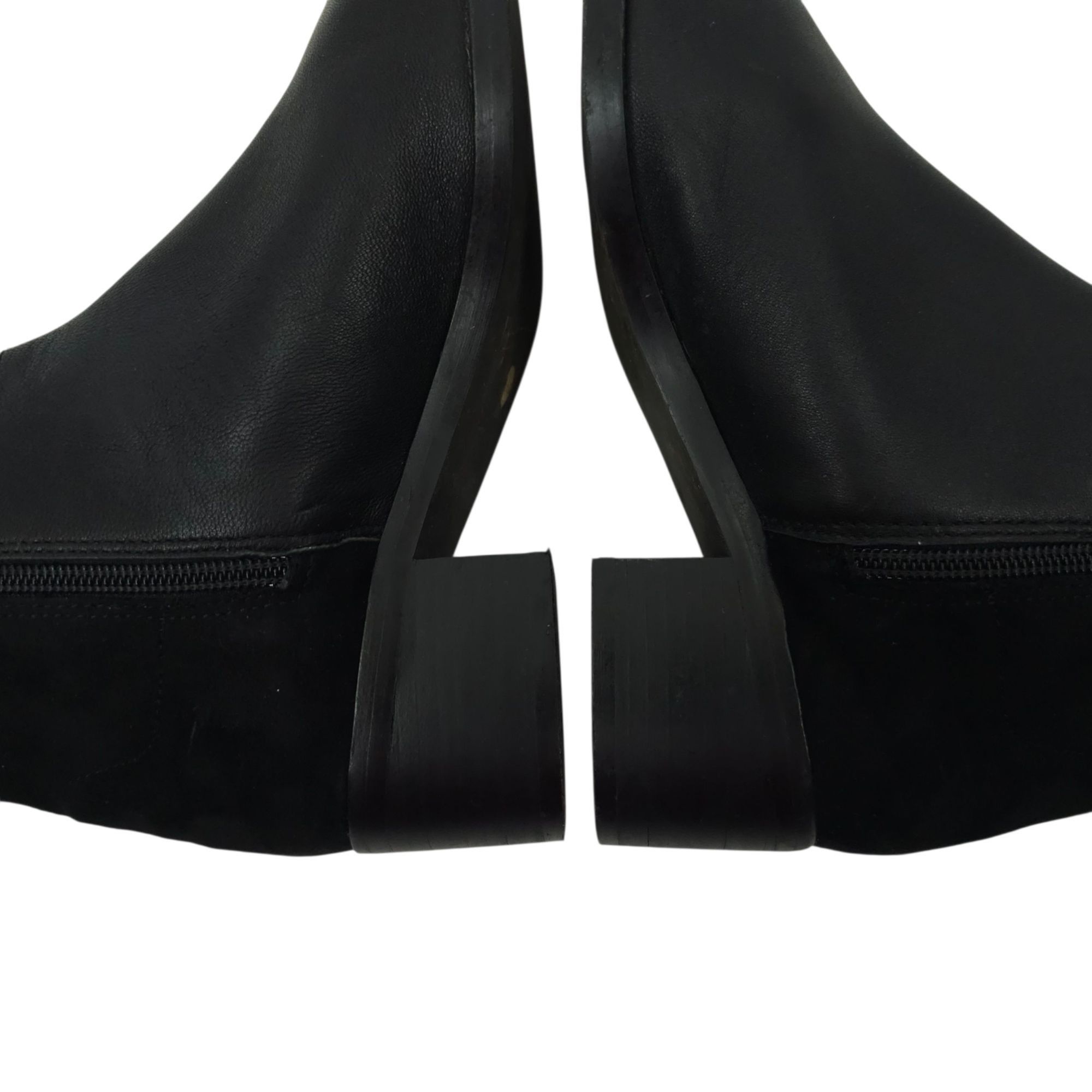 Anthropologie Anthropologie Side Zip Ankle Boots Womens 7.5 M Black Leathe Size US 7.5 / IT 37.5 - 12 Thumbnail