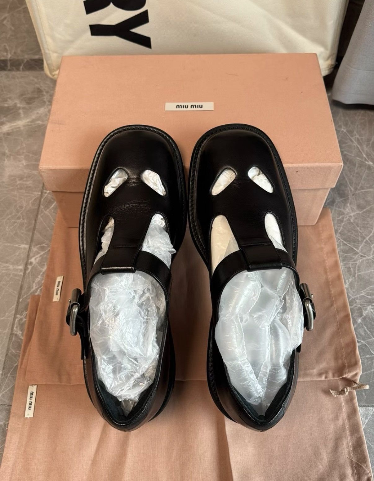 Miu Miu MiuMiu Runway T-strap Mary Jane Shoes K6 Size US 8.5 / IT 38.5 - 8 Thumbnail