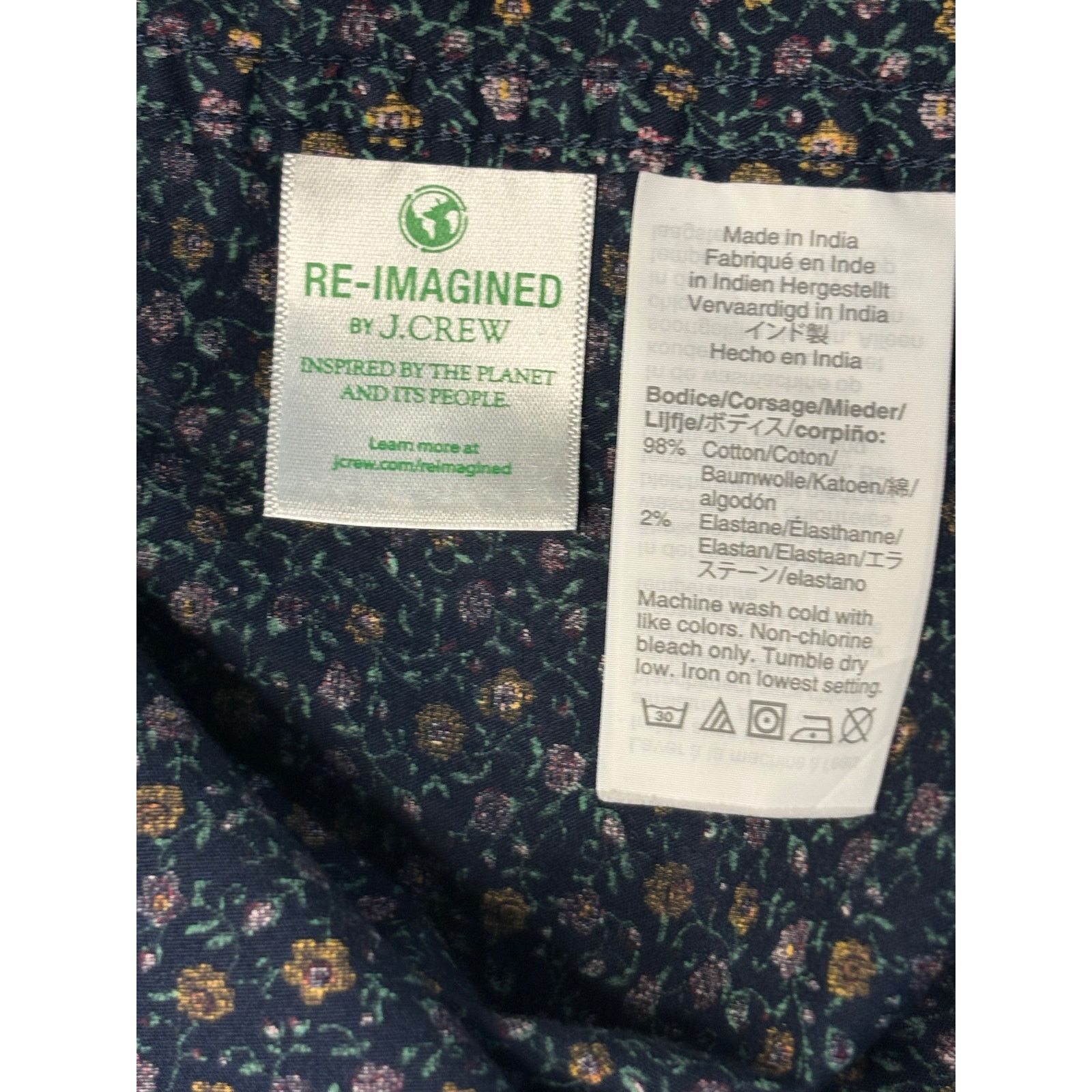 J.Crew J. Crew Collared Classic Flex Washed Green Floral Shirt sx L Size US L / EU 52-54 / 3 - 9 Thumbnail
