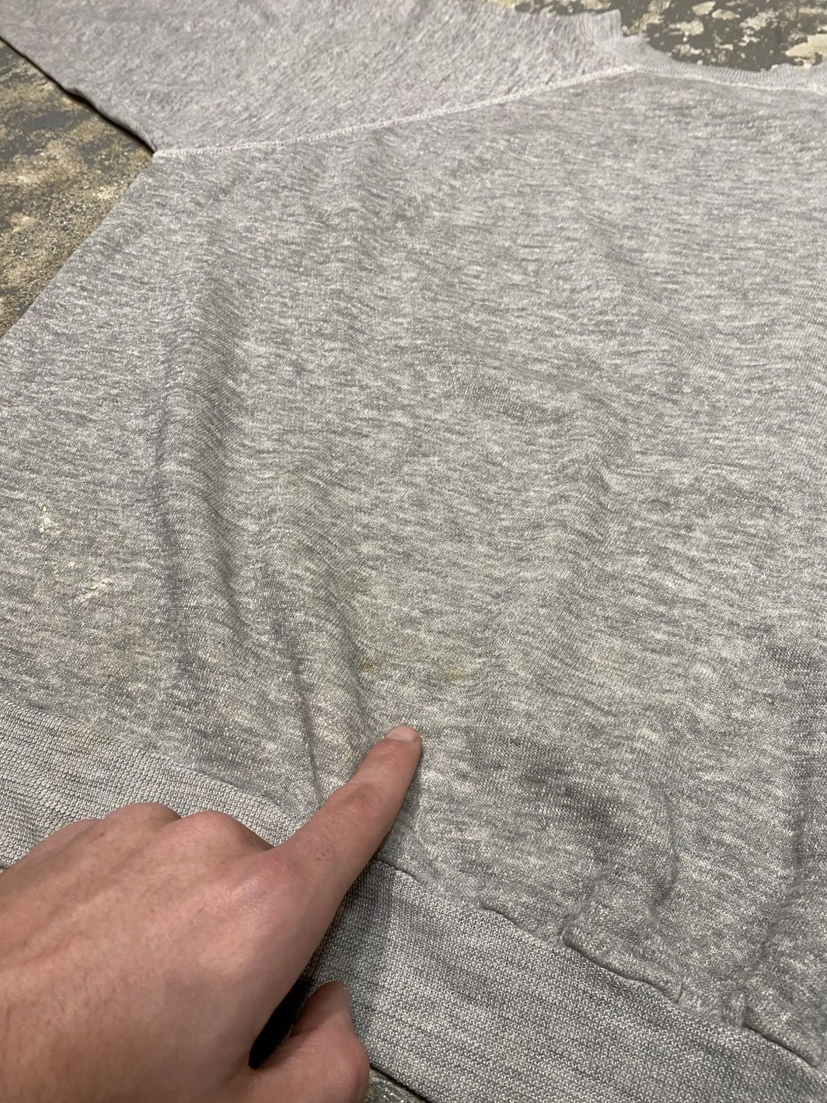 Vintage True Vintage Blank Grey 70s Crewneck Sweatshirt Size US M / EU 48-50 / 2 - 7 Thumbnail