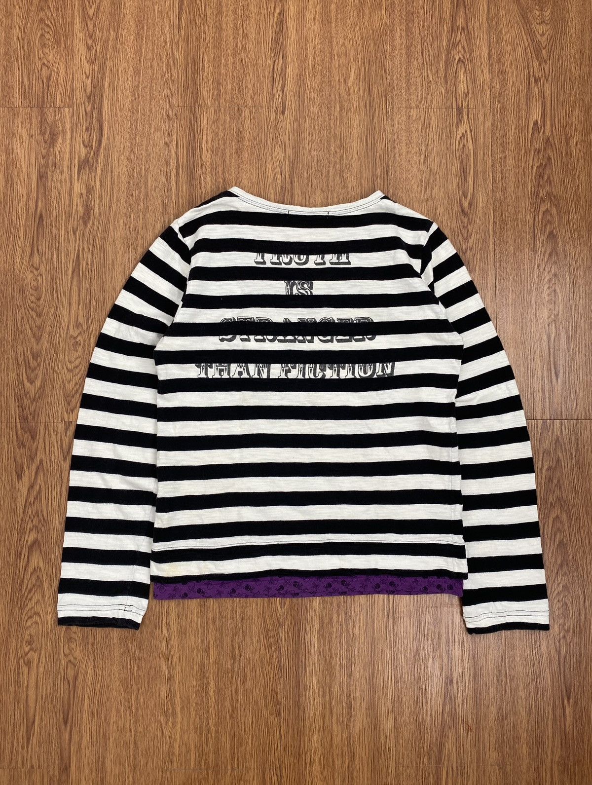 Japanese Brand Sucure promme striped punk long sleeve Size US M / EU 48-50 / 2 - 2 Thumbnail
