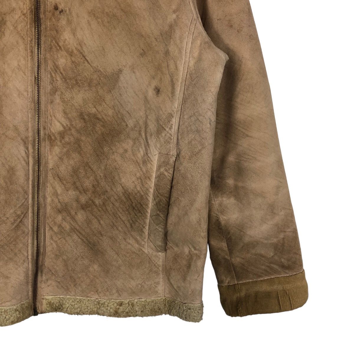 Japanese Brand 🔥90’s Vintage Moleskin Leather Mink Fur Lining Uniqlo Japan Size US L / EU 52-54 / 3 - 5 Thumbnail