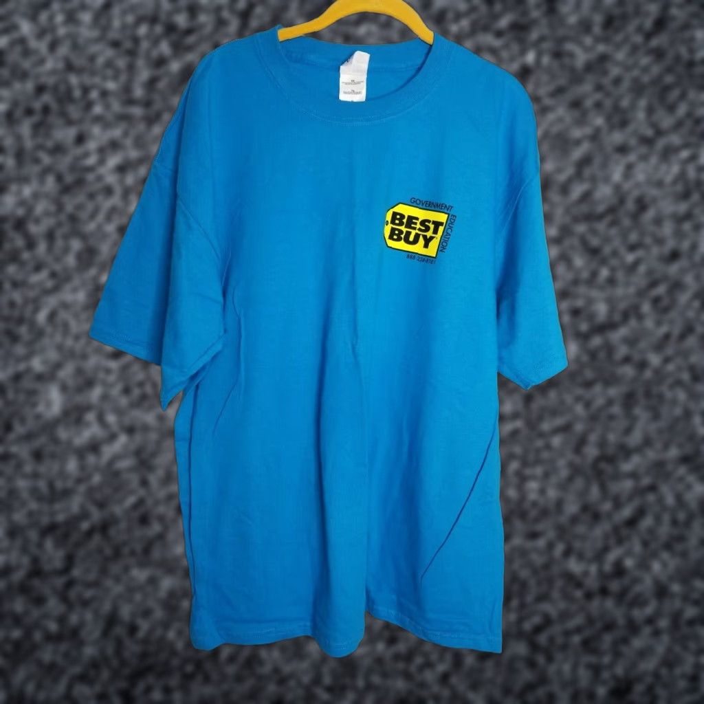 Gildan Vintage Gildan Men's XL Blue Employee Education Graphic T-Shirt, 90s Rare Cotton Crew Neck Short Sleeve Size US XL / EU 56 / 4 - 1 Thumbnail