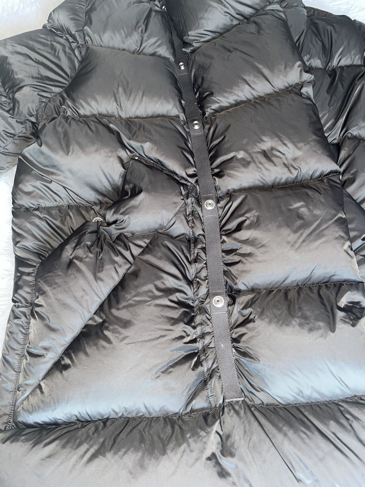 Rick Owens Rick Owens Black Glossy Oversized Puffer Jacket Size US M / EU 48-50 / 2 - 11 Thumbnail