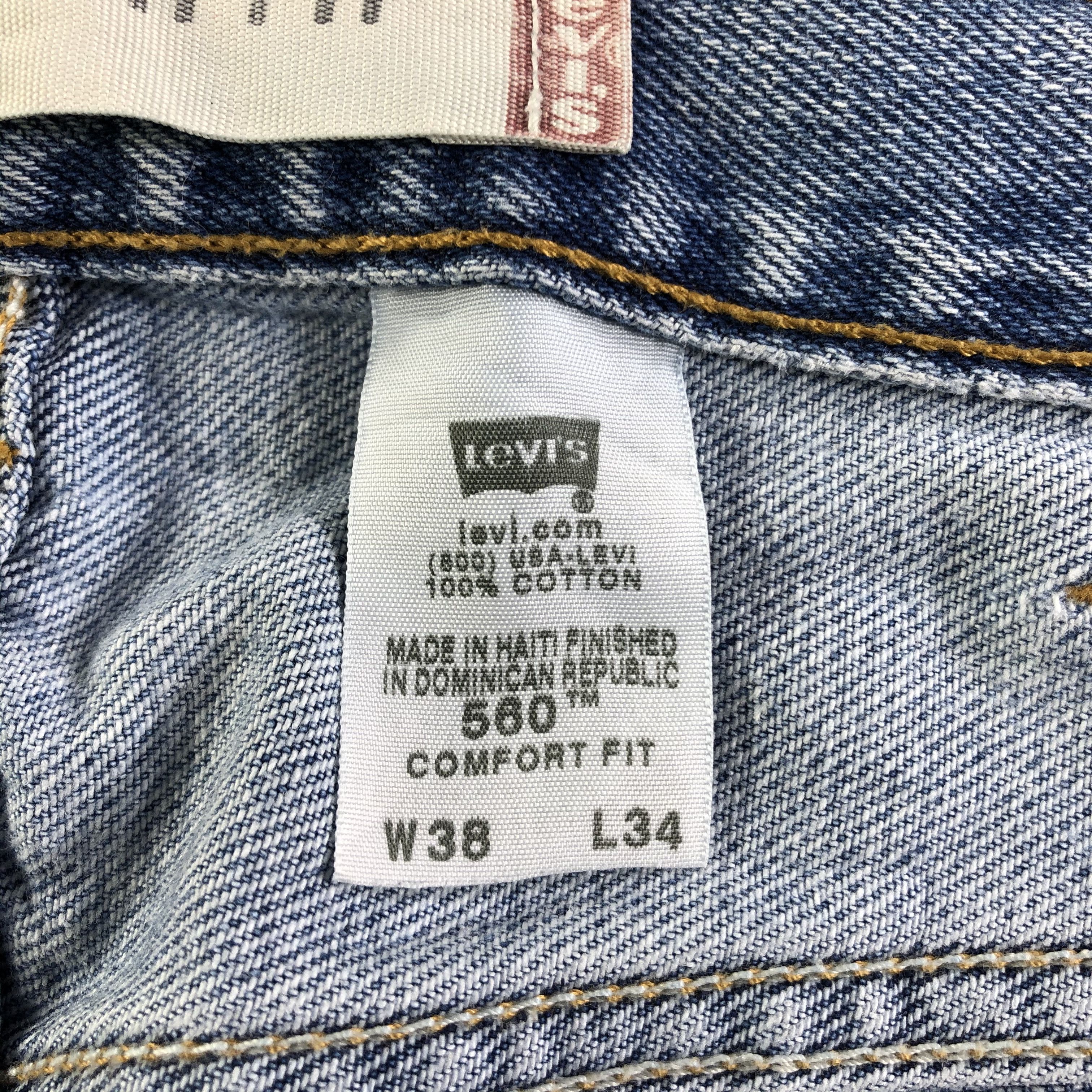 Levi's Vintage Blue Wash Levis 560 Jeans-J3461 Size US 38 / EU 54 - 9 Thumbnail