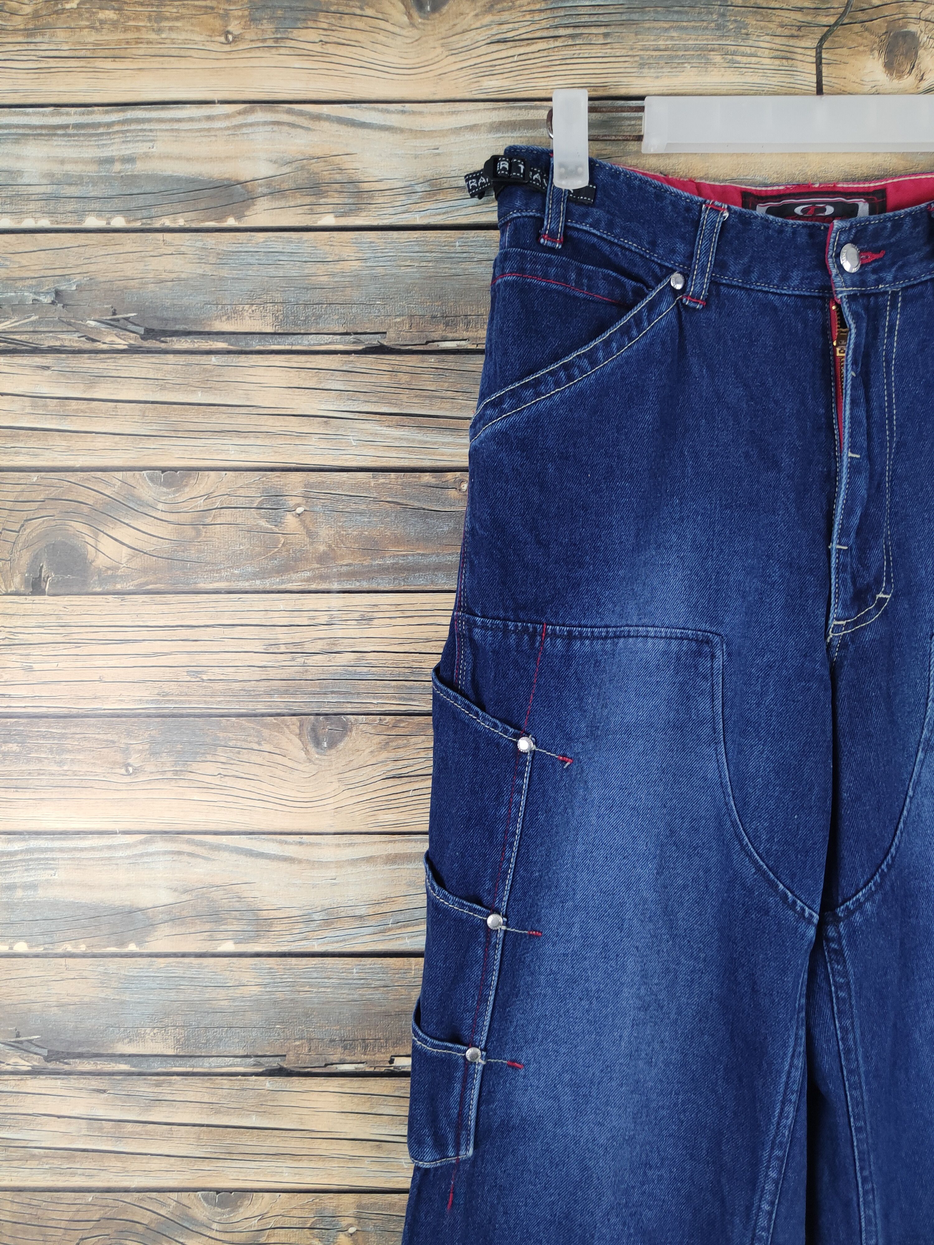 Japanese Brand DL Transer Blue Distressed Ripped Jeans #2438 Size US 28 / EU 44 - 3 Thumbnail