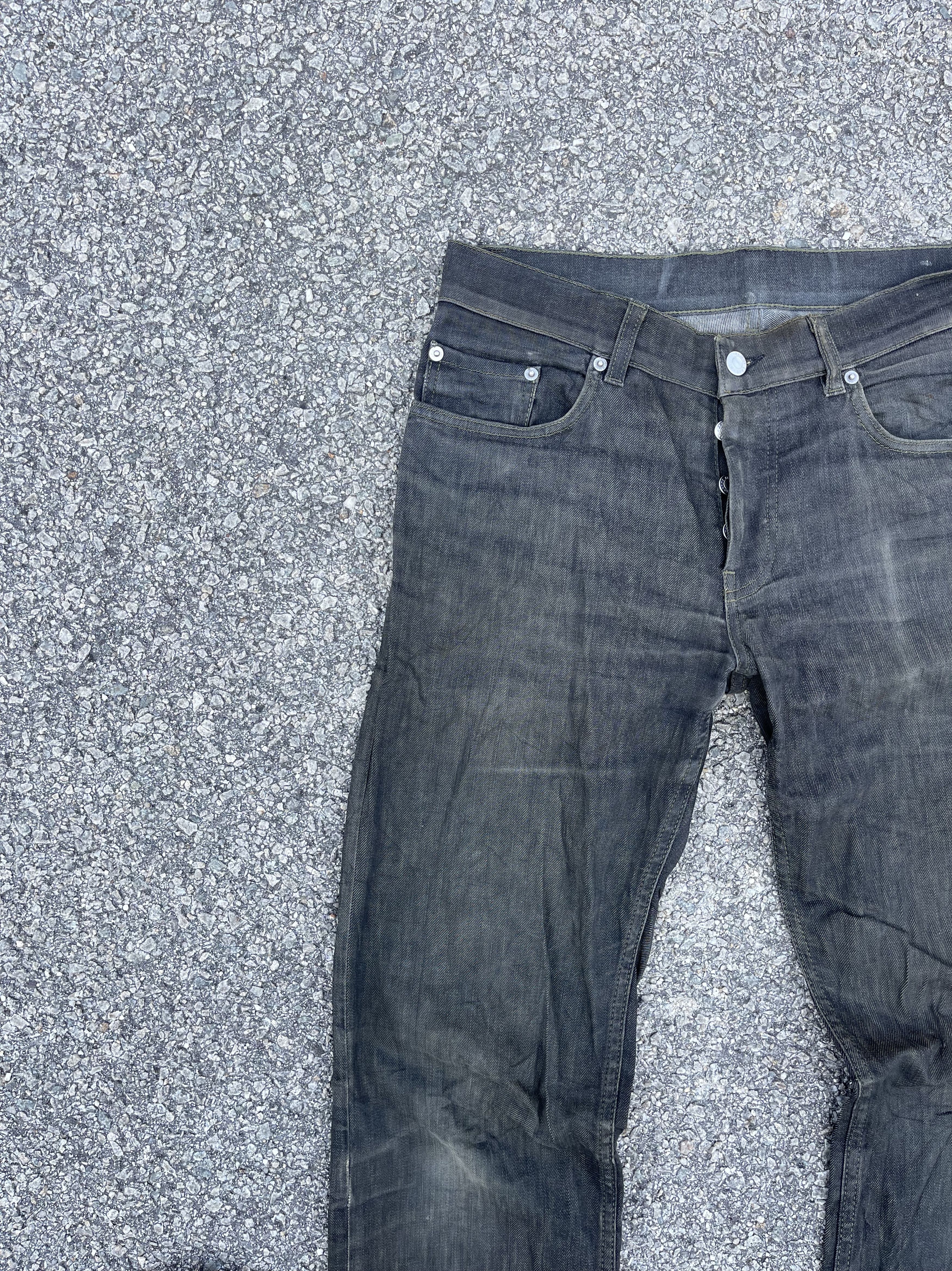 Designer × Helmut Lang × Vintage Vintage Helmut Lang Low Waist Contour Fit Raw Elastic Denim Size US 31 - 3 Thumbnail