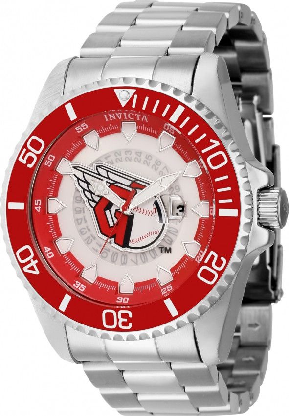 MLB Cleveland Guardians Quartz White Dial Men's Watch