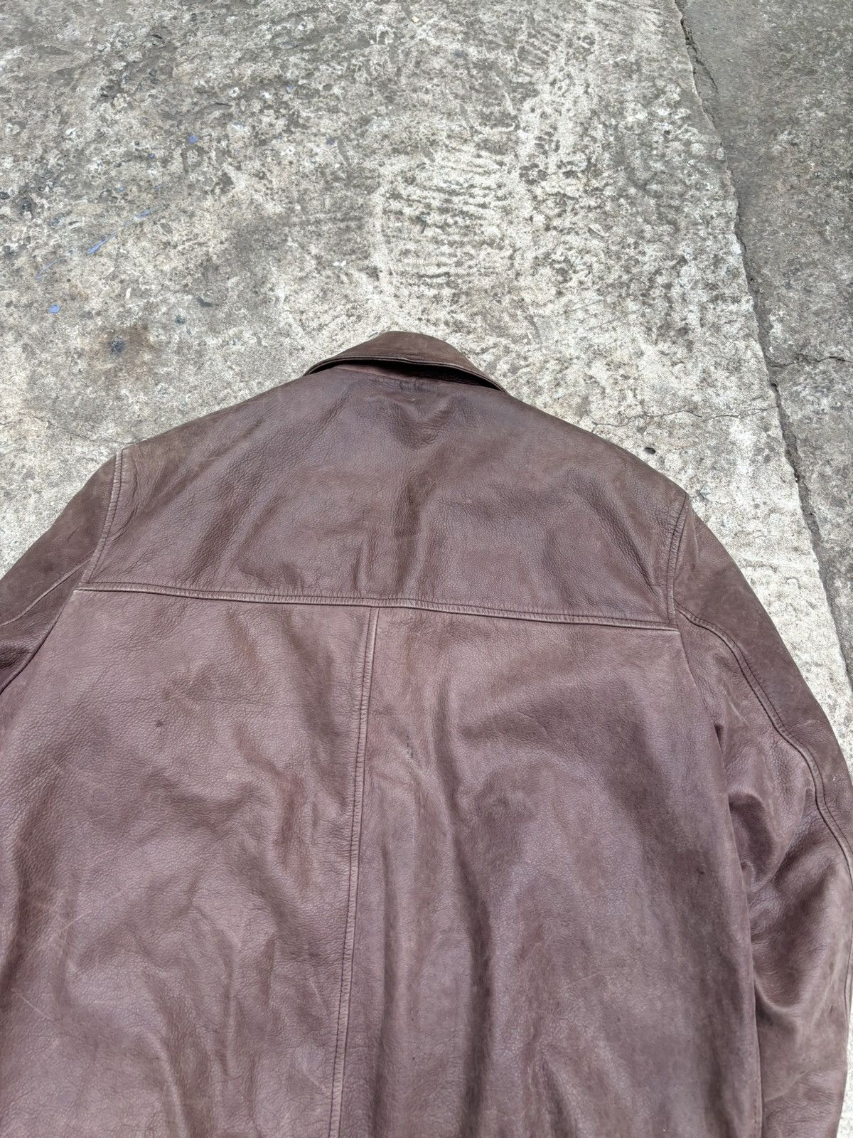 Genuine Leather Vintage Reed Brown Leather Jacket Size US XL / EU 56 / 4 - 11 Thumbnail