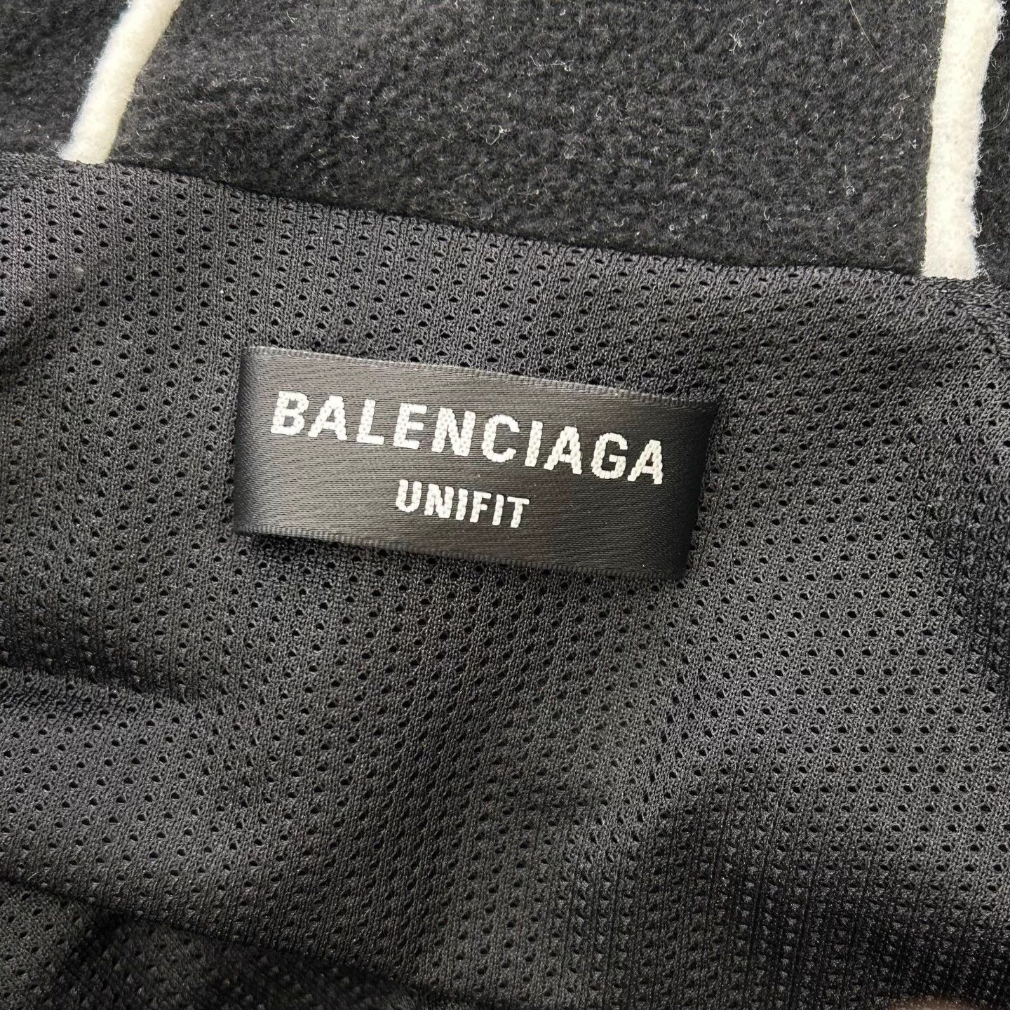 Balenciaga BALENCIAGA Black White Teddy Fleece Jkt M Size US M / EU 48-50 / 2 - 3 Thumbnail