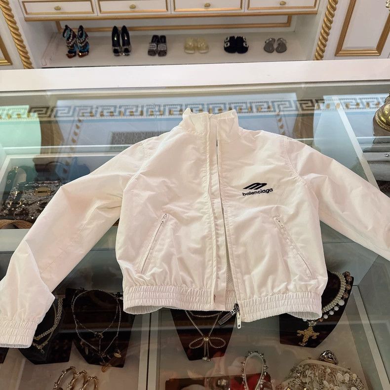 Balenciaga Balenciaga White cropped jacket 2503-Nextarrow Size XXS / US 00 / IT 34 - 1 Thumbnail