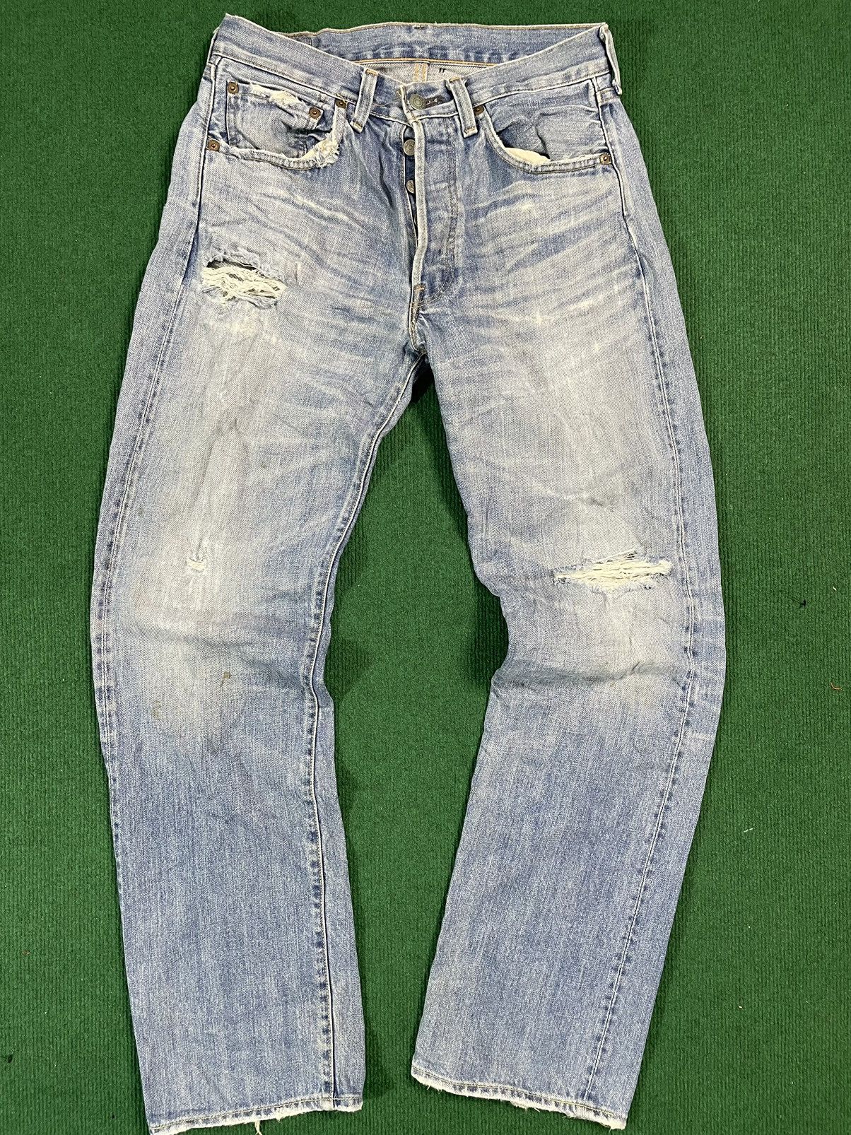 Levi's Levis Vintage Distressed Big E Selvage Japan Size US 31 - 2 Thumbnail