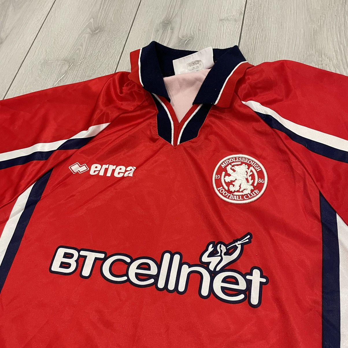 Pro Player Retro 90s BTCELLNET ERREA MIDDLESBROUGH Shirt Jersey Size US M / EU 48-50 / 2 - 2 Thumbnail