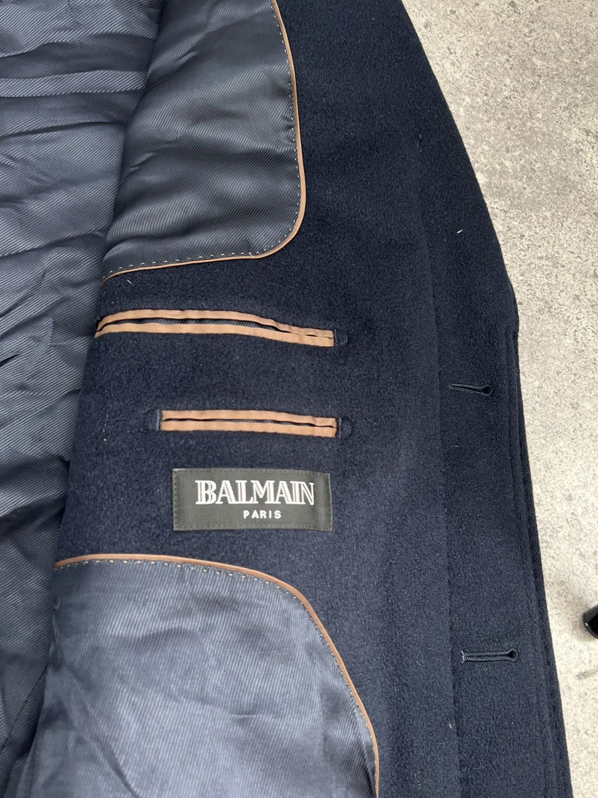 Balmain Balmain Wool Coat Luxury Vintage Jacket Size M Size US M / EU 48-50 / 2 - 9 Thumbnail