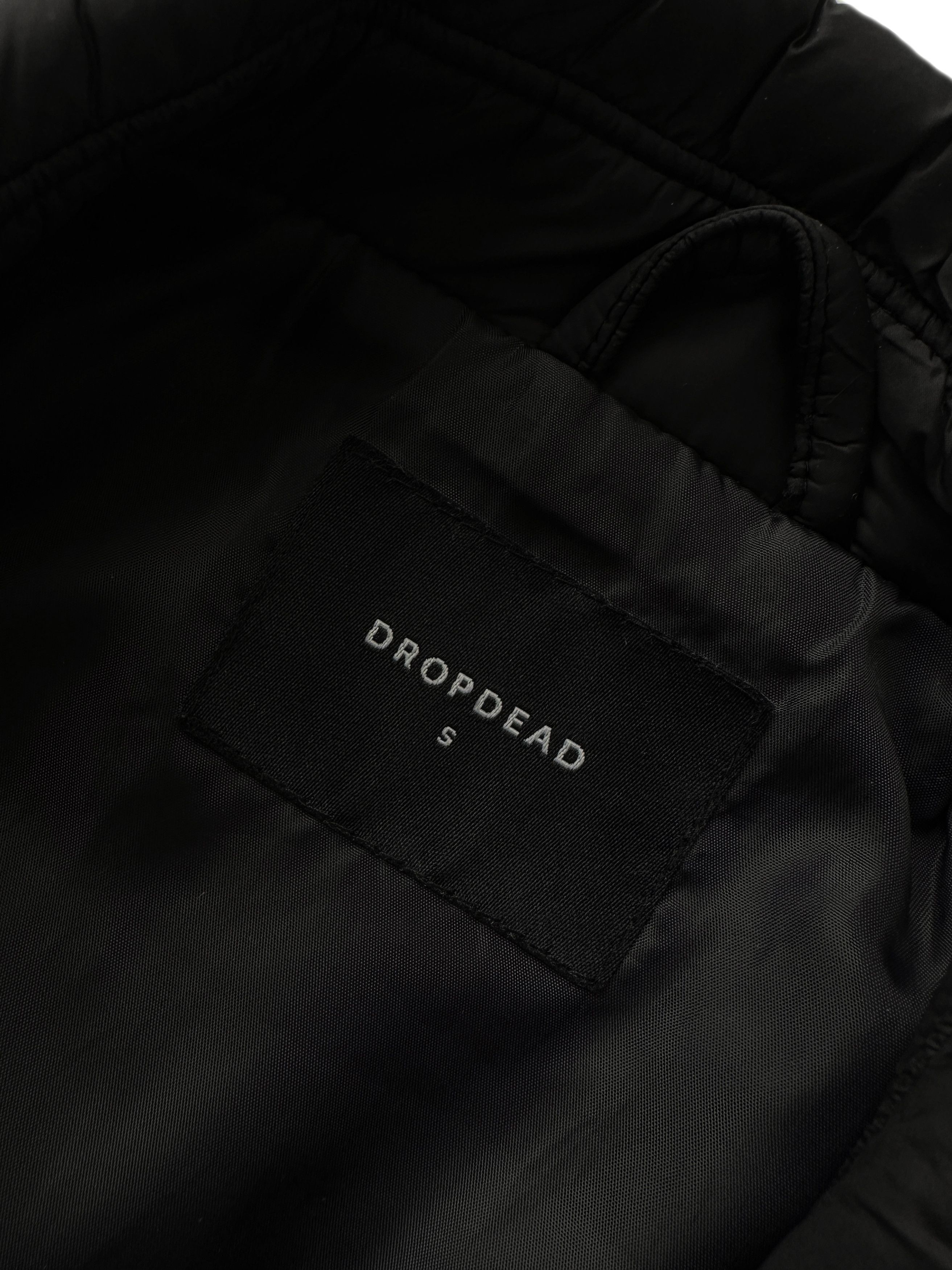 Drop Dead Clothing Drop Dead black nylon biker jacket Size US S / EU 44-46 / 1 - 5 Thumbnail