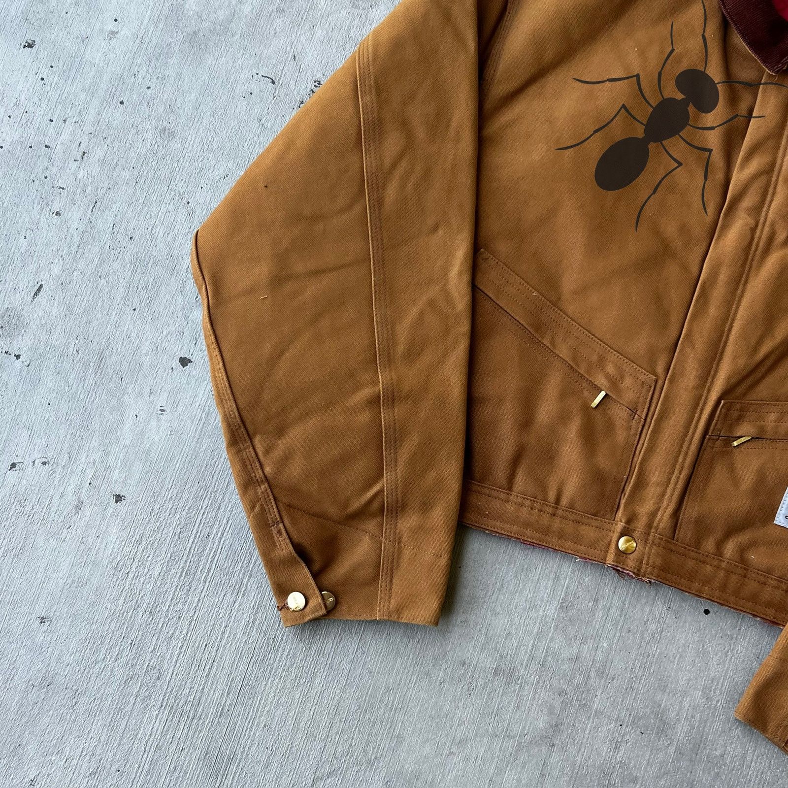 Carhartt × Vintage Carhartt cropped detroit style brown work wear jacket Size US XXL / EU 58 / 5 - 8 Thumbnail