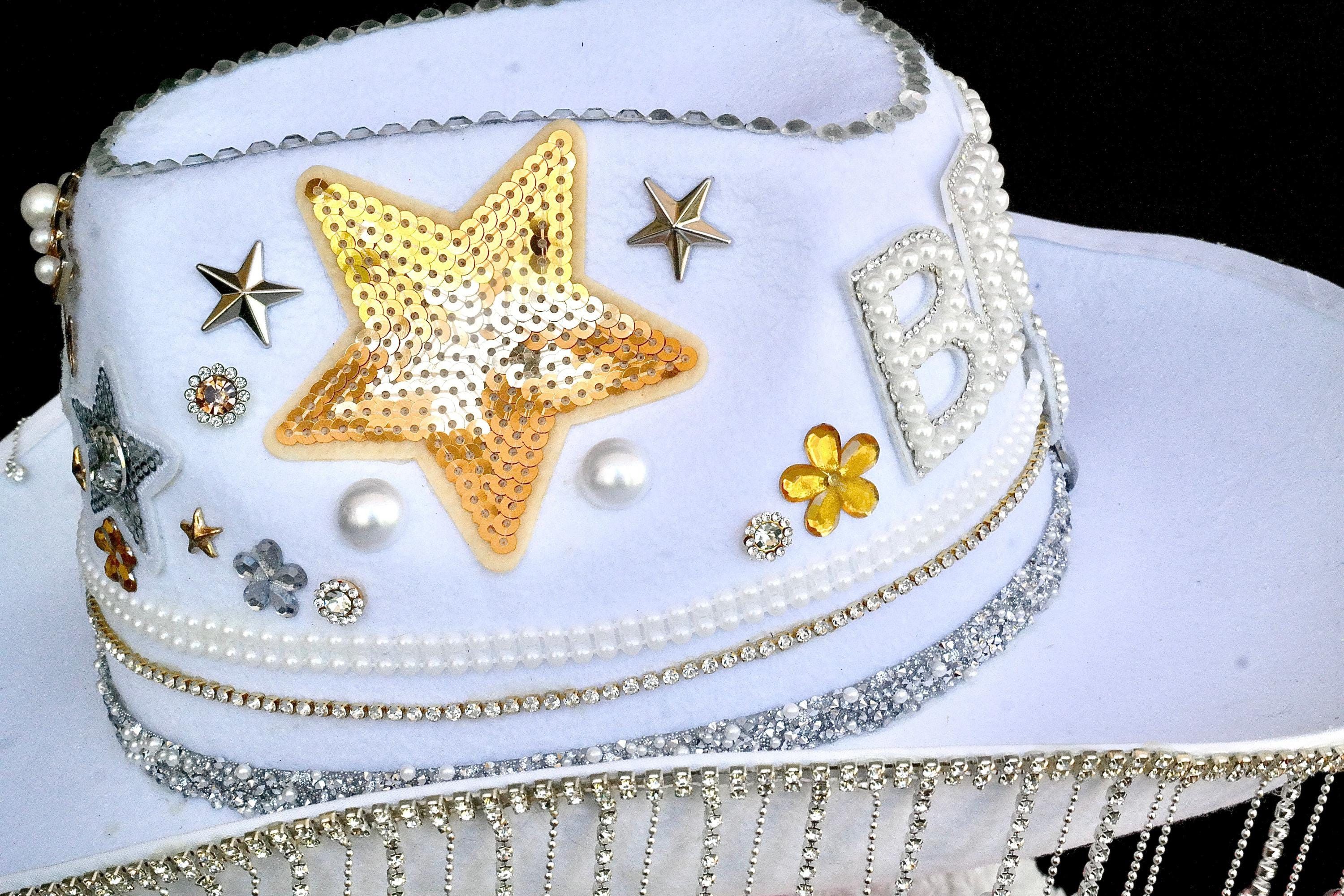 Handmade Spacey Bride Cowgirl Hat Size ONE SIZE - 8 Thumbnail