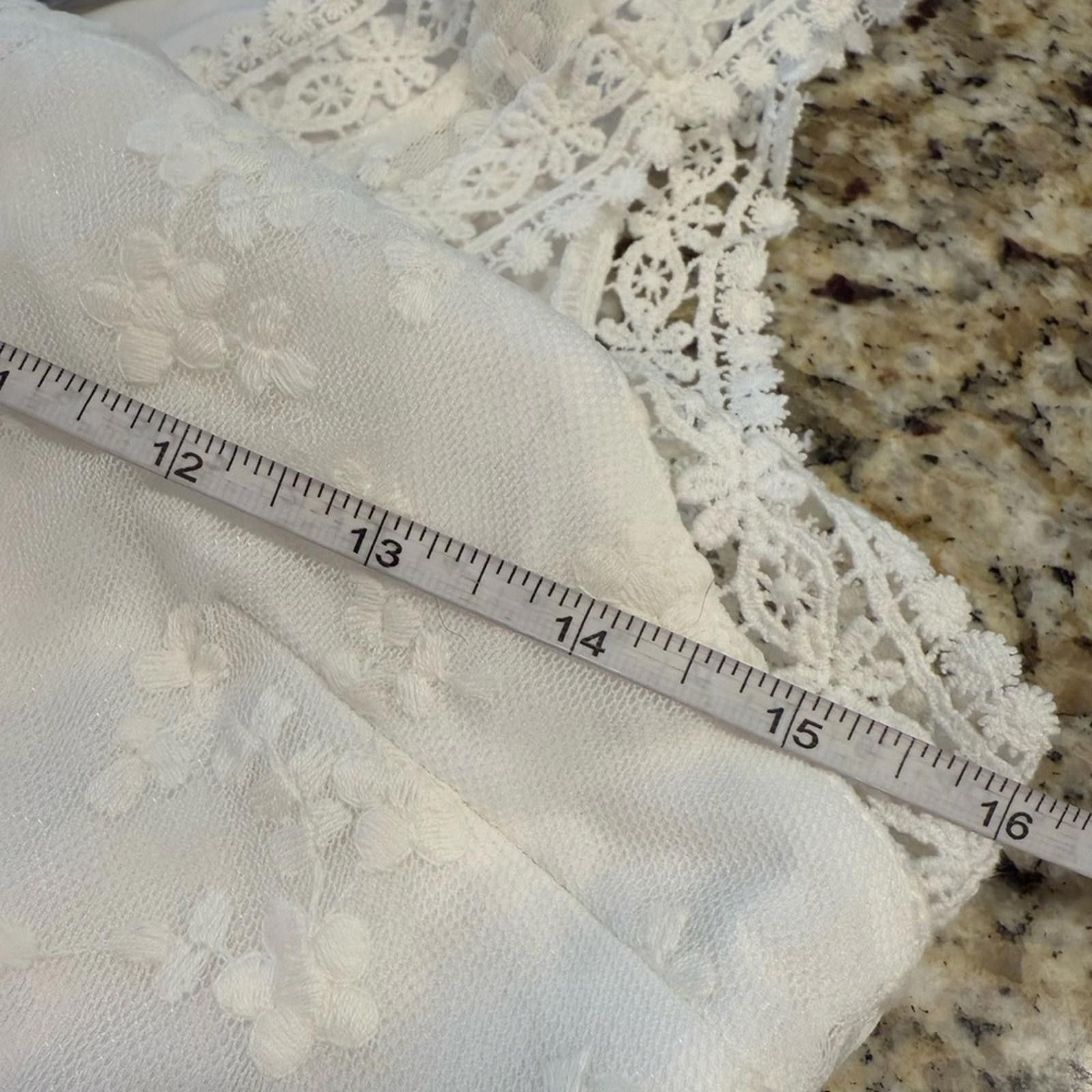 Forme D'Expression Dex white sleeveless lacey midi dress SZ small Size S / US 4 / IT 40 - 8 Thumbnail