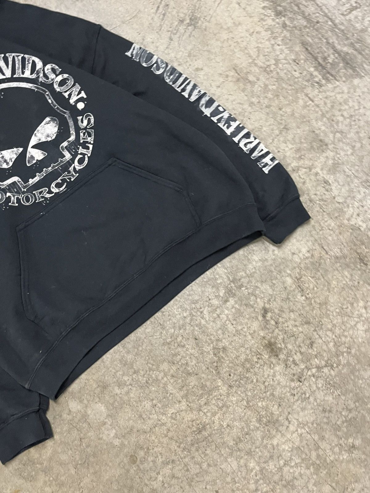 Harley Davidson Harley Davidson vintage y2k grunge skull hoodie rare hype Size US L / EU 52-54 / 3 - 8 Thumbnail