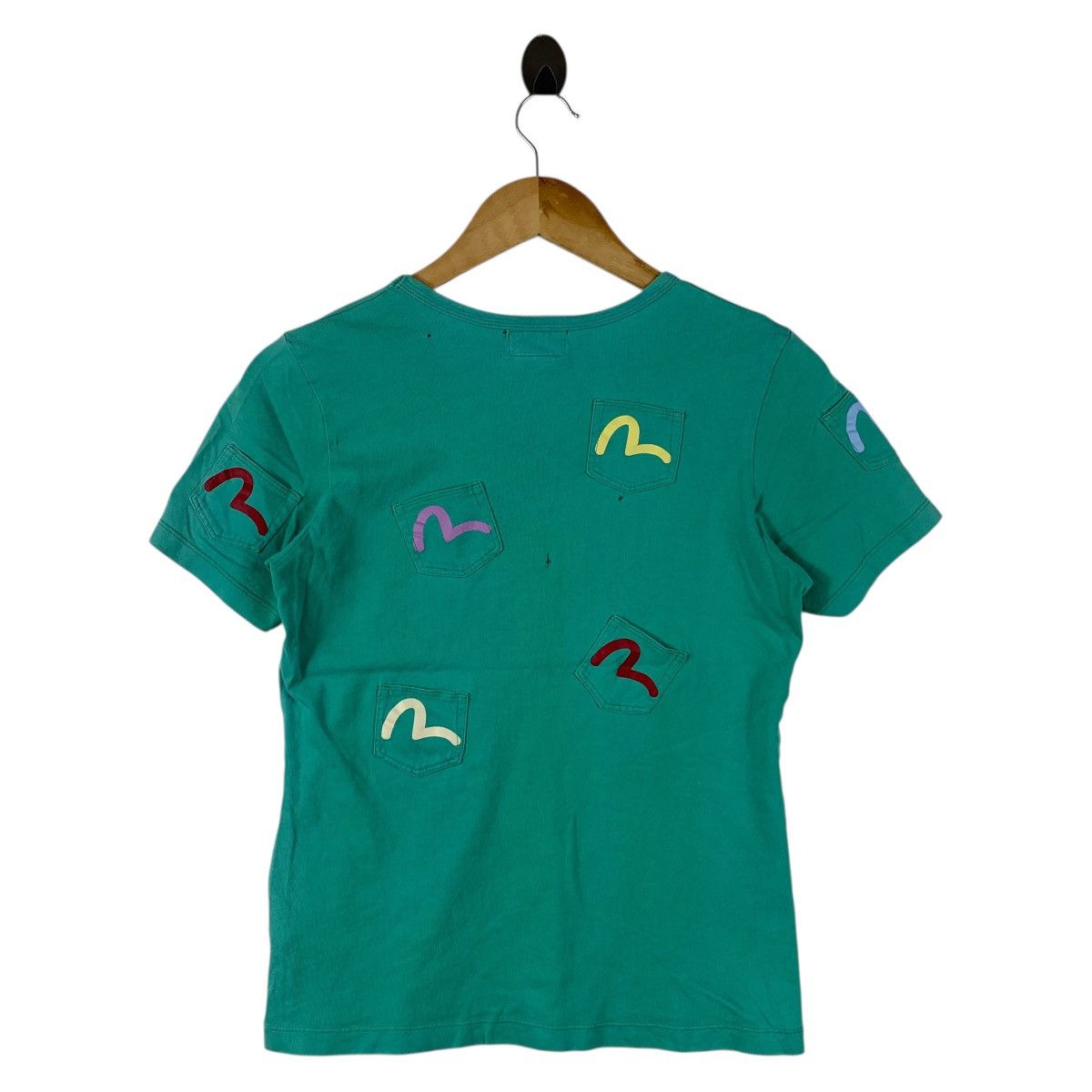 Evisu Vintage Evisu Donna Multi-Pocket Teal Tee Size US XS / EU 42 / 0 - 4 Thumbnail