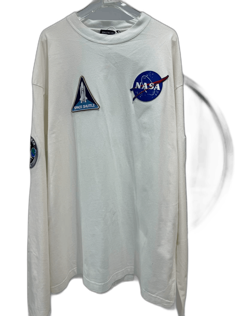 Balenciaga Balenciaga x NASA White Sweatshirt Size US XS / EU 42 / 0 - 1 Thumbnail