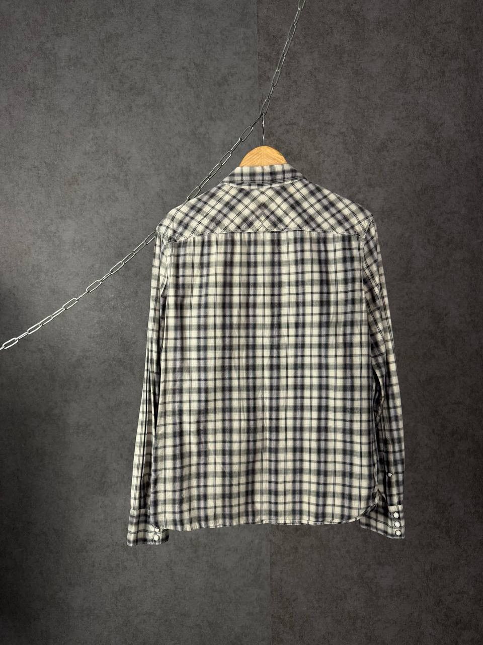 Allsaints Allsaints vintage designer checkered shirt Size US S / EU 44-46 / 1 - 5 Thumbnail