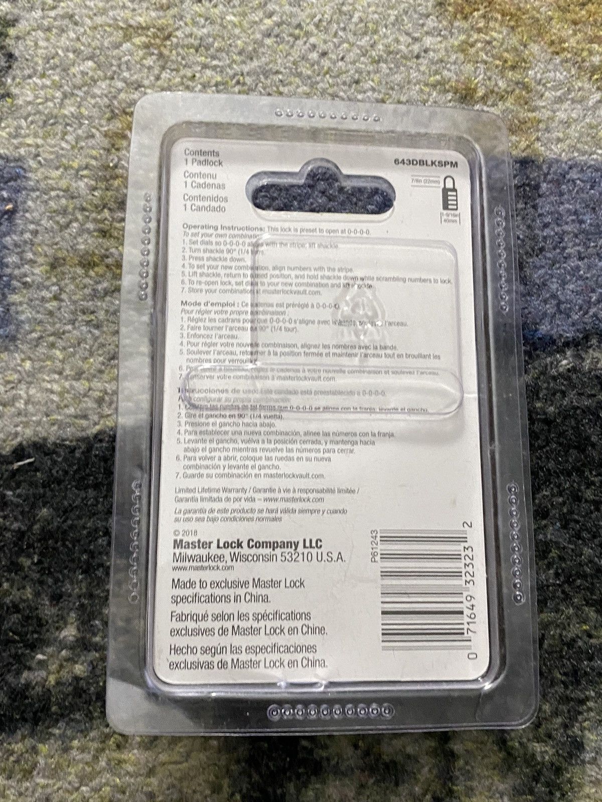 Supreme Supreme Masterlock Numeric Lock Black Size ONE SIZE - 2 Thumbnail