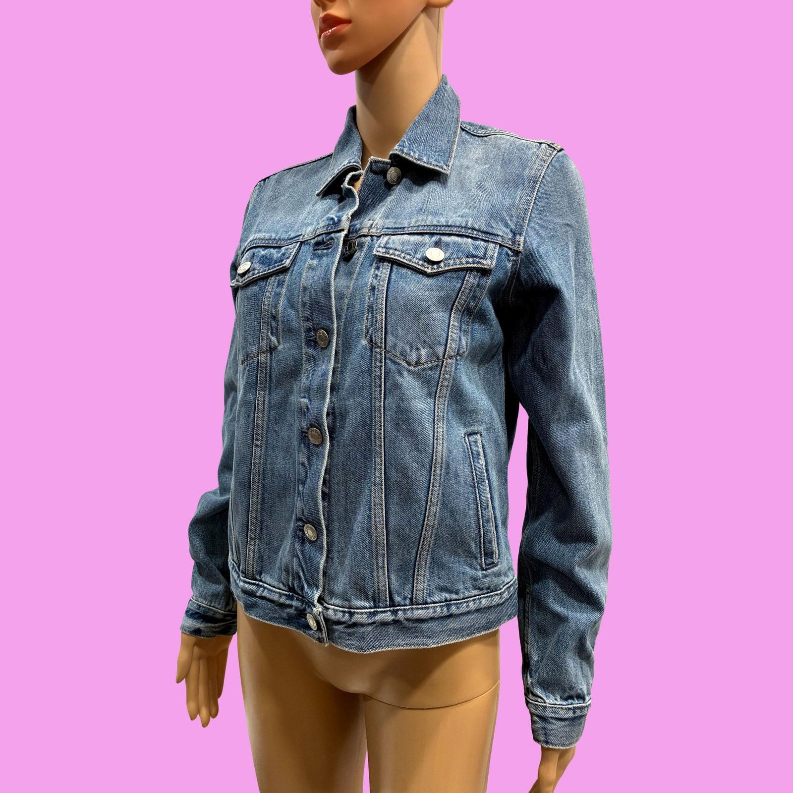 Gap Gap Y2K Denim Jacket Women’s Small Stonewashed Blue Size XS / US 0-2 / IT 36-38 - 1 Thumbnail