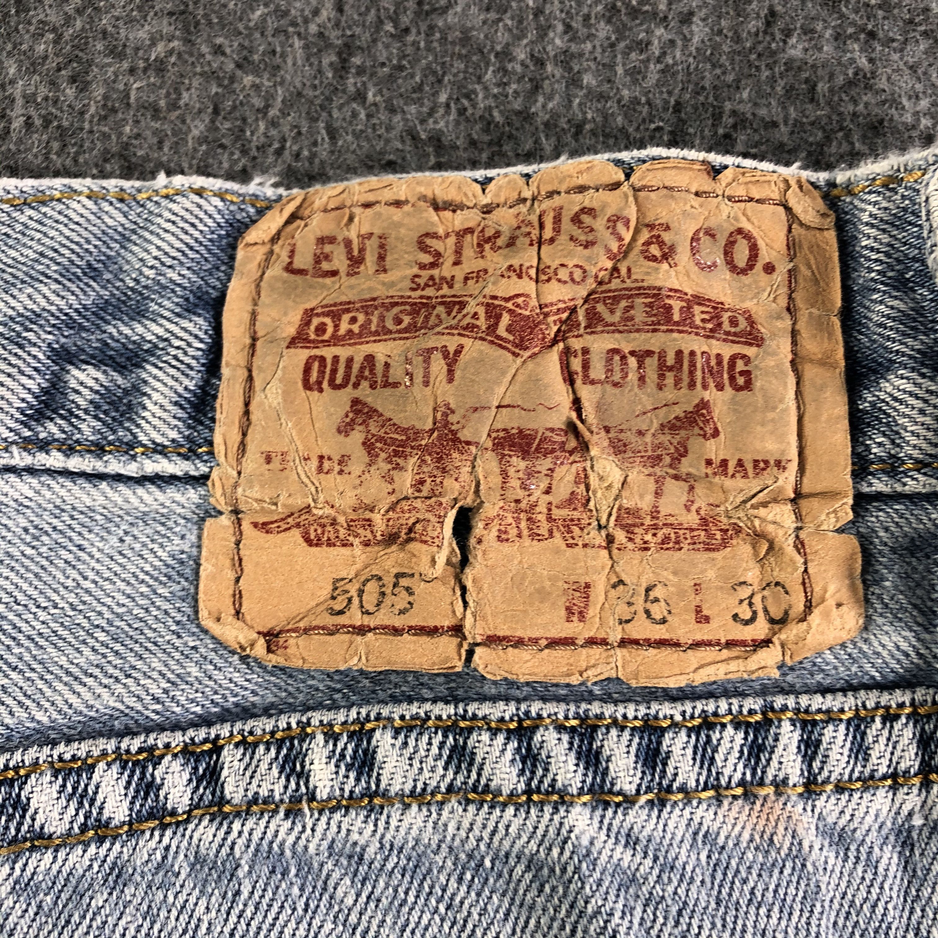 Levi's Vintage Light Wash Levis 505 Jeans-J3069 Size US 36 / EU 52 - 5 Thumbnail