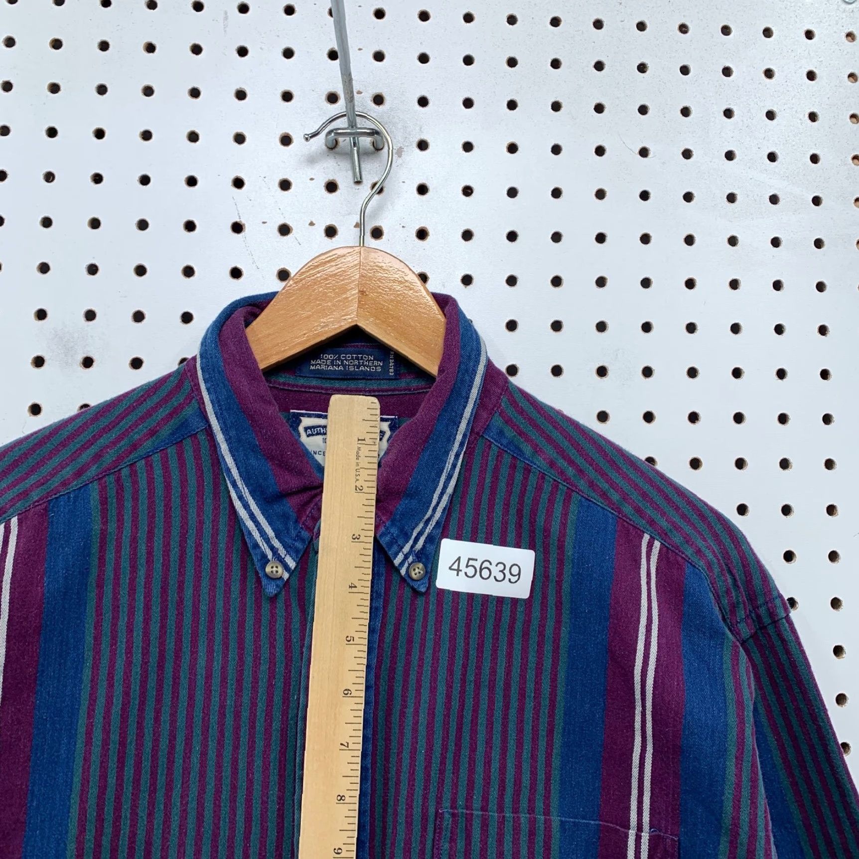 Lee VINTAGE Lee Button Shirt Mens M Purple Blue Striped Long Sleeve Shirt Button-Up Casual Cowboy Western Mens Clothing Size US M / EU 48-50 / 2 - 7 Thumbnail