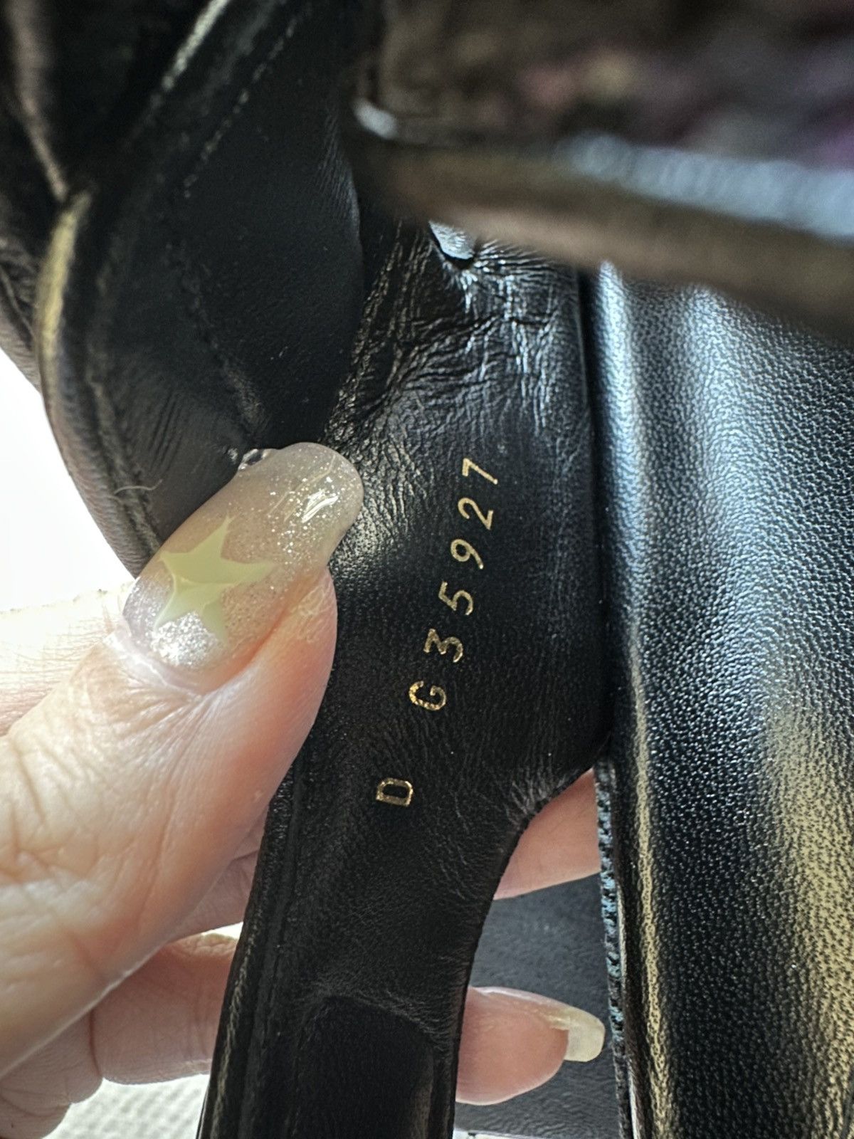 Chanel Chanel 21A black denim printed Dad sandals size 37.5 Size US 7.5 / IT 37.5 - 9 Thumbnail