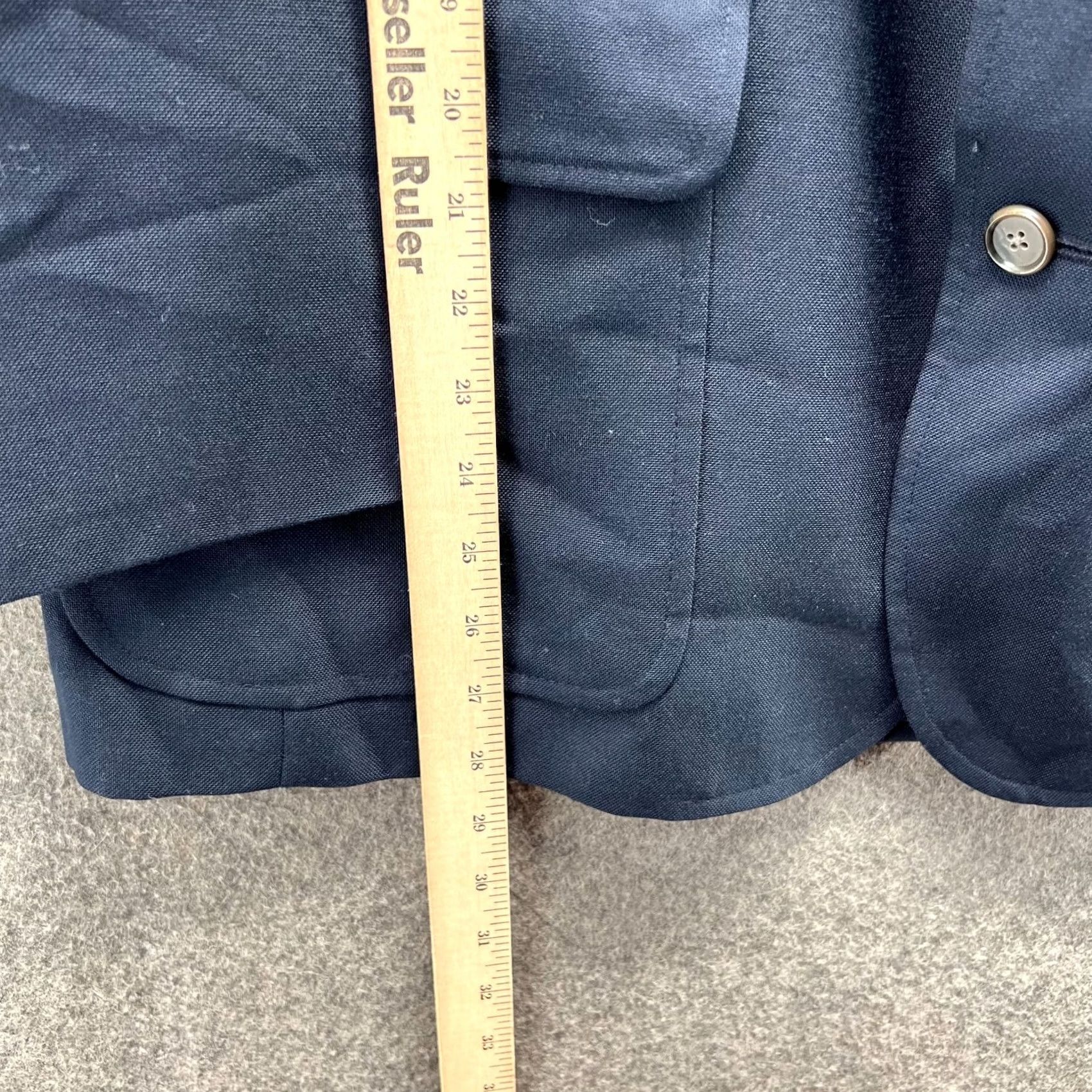 Orvis Orvis Blazer Mens 42S Blue Navy Sport Coat Jacket Dress Wool Single Breasted Jacket Coat Size 42R - 5 Thumbnail