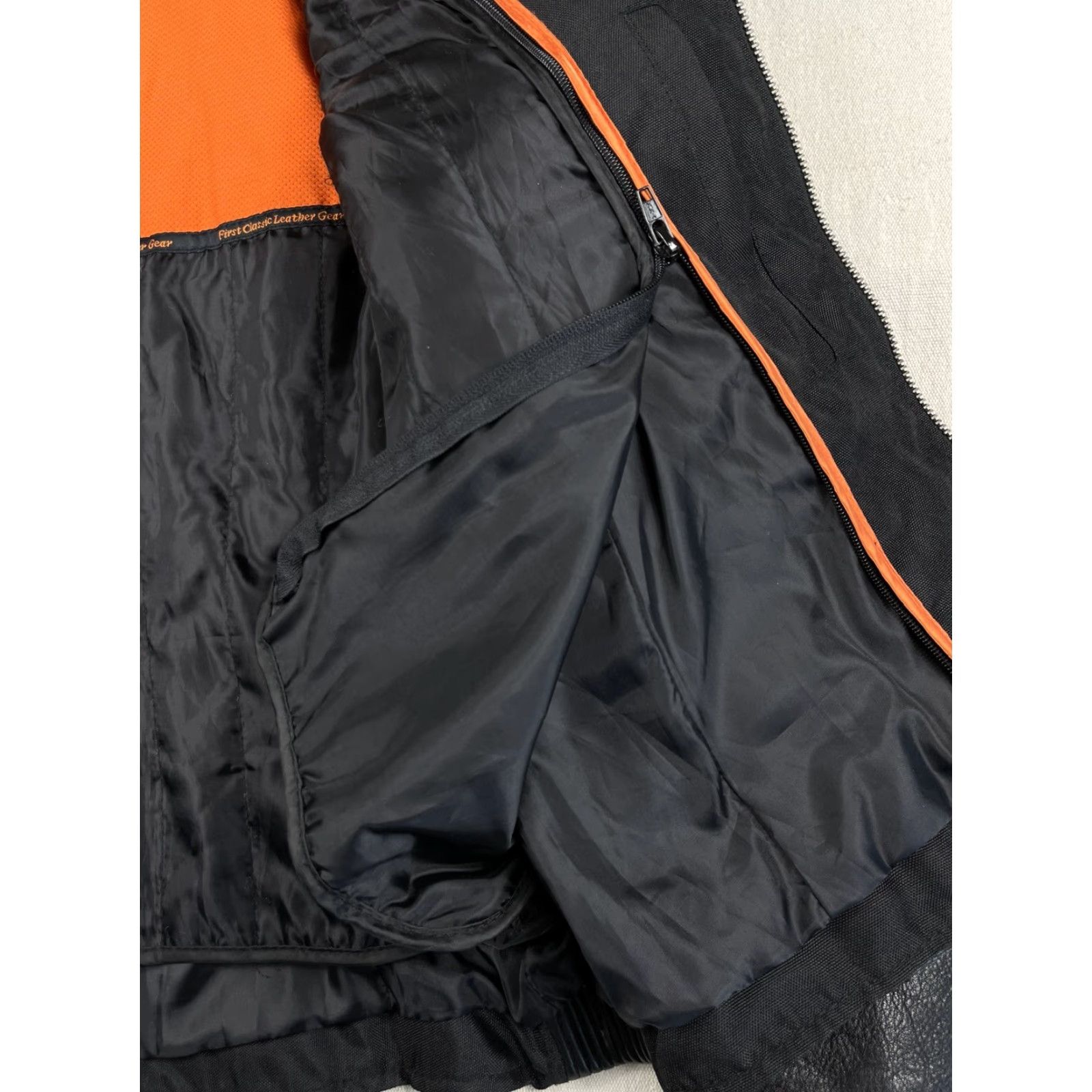 Vintage First Classic Jacket Womens Motorcycle Leather Gear XXL Black Lined Biker Size XXL / US 16-18 / IT 52-54 - 4 Thumbnail