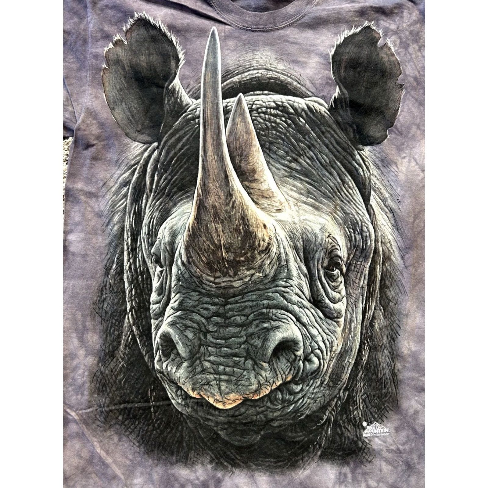 The Mountain The Mountain Rhino T-Shirt L Unisex Adults Regular Gray Cotton Rhino Face Cancel Size US L / EU 52-54 / 3 - 3 Thumbnail