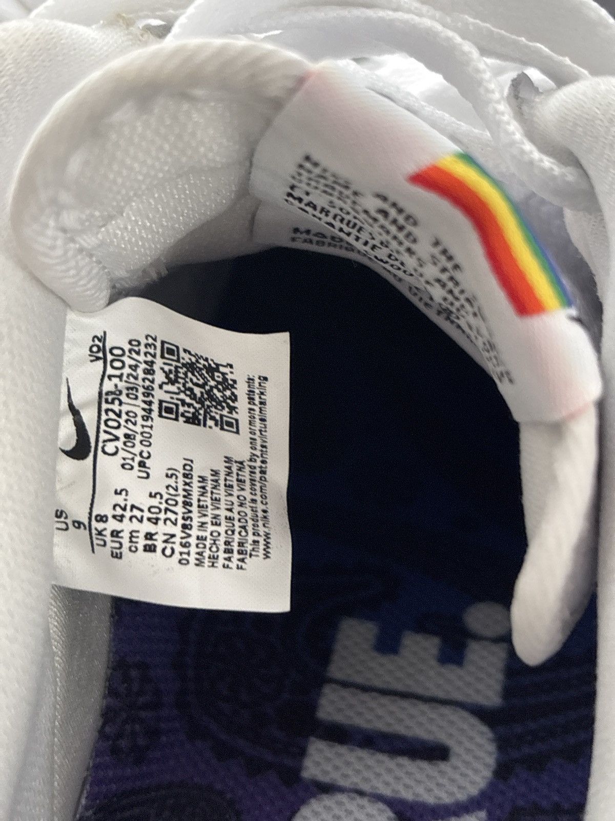 Nike NIKE AIR FORCE 1 “BETRUE” 2020 LGBTQ Size US 9 / EU 42 - 5 Thumbnail