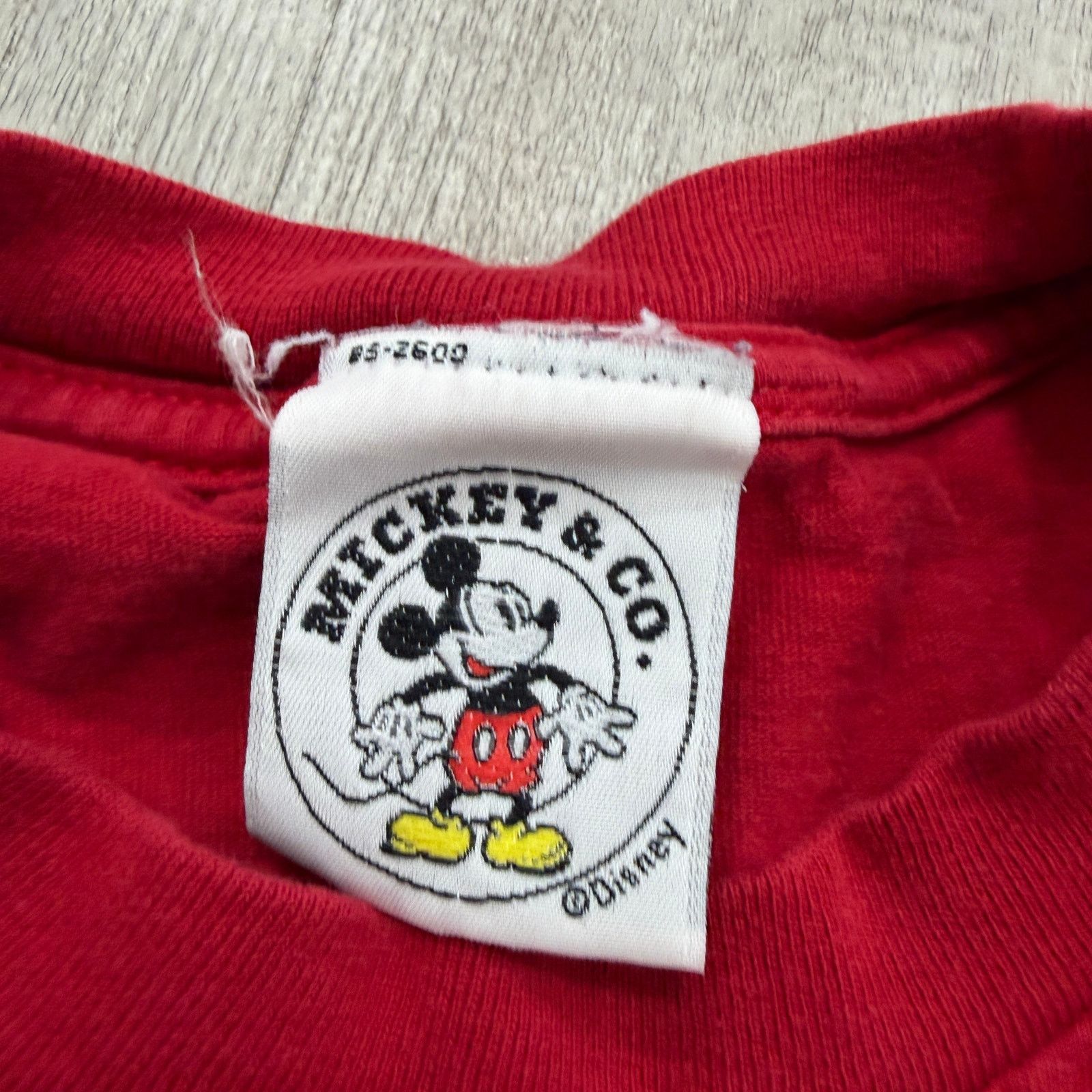 Vintage Vintage Mickey & Co Mickey Mouse Shirt Men's XL Red Size US XL / EU 56 / 4 - 4 Thumbnail