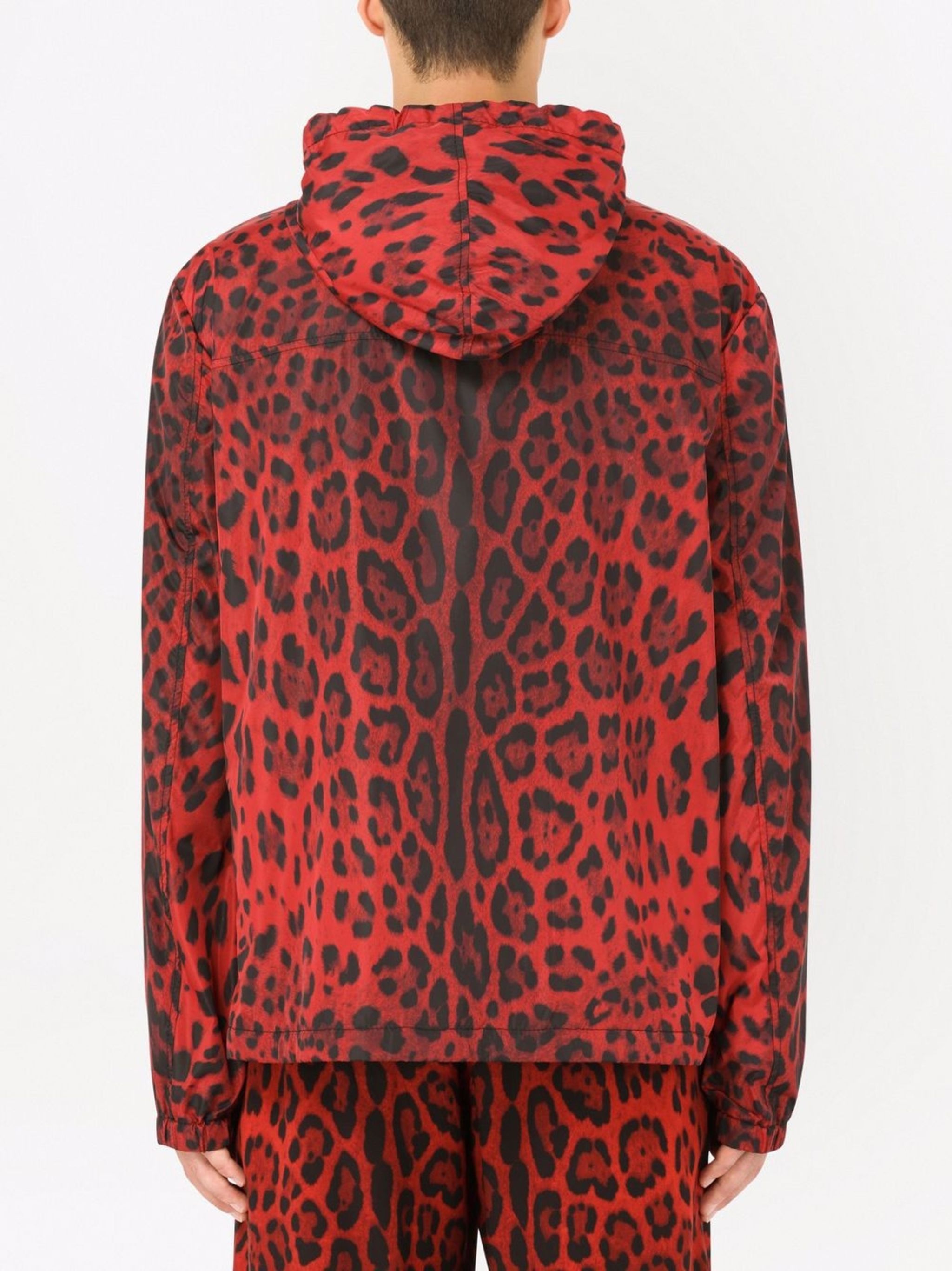 Dolce & Gabbana o1y0125 Logo Hooded Jacket in Red/Black Size US M / EU 48-50 / 2 - 3 Thumbnail