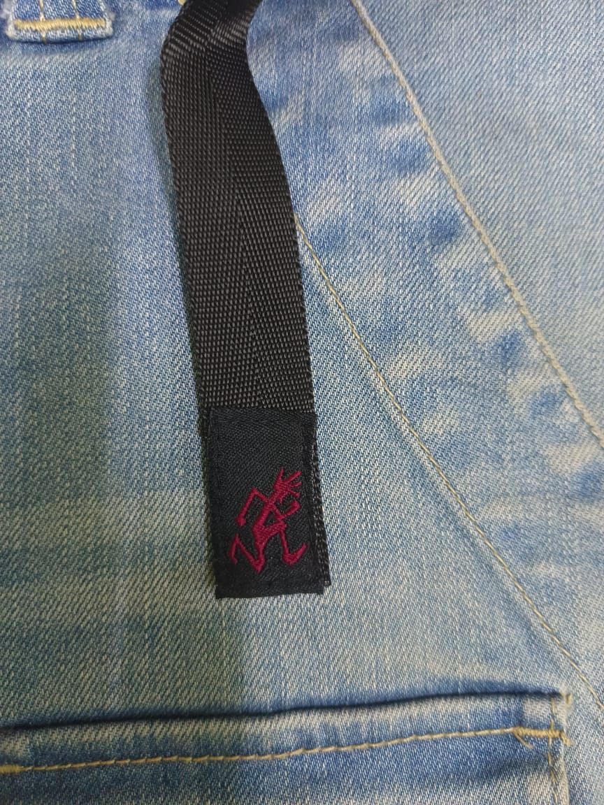 Gramicci × Vintage W33 Gramicci USA Single Belt Faded Blue Denim Jeans Retro Size US 33 - 12 Thumbnail