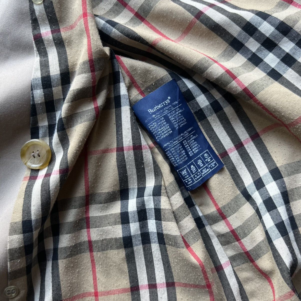 Burberry 80s 90s BurberryS Trench Coat Made in England Nova Check Size S / US 4 / IT 40 - 11 Thumbnail