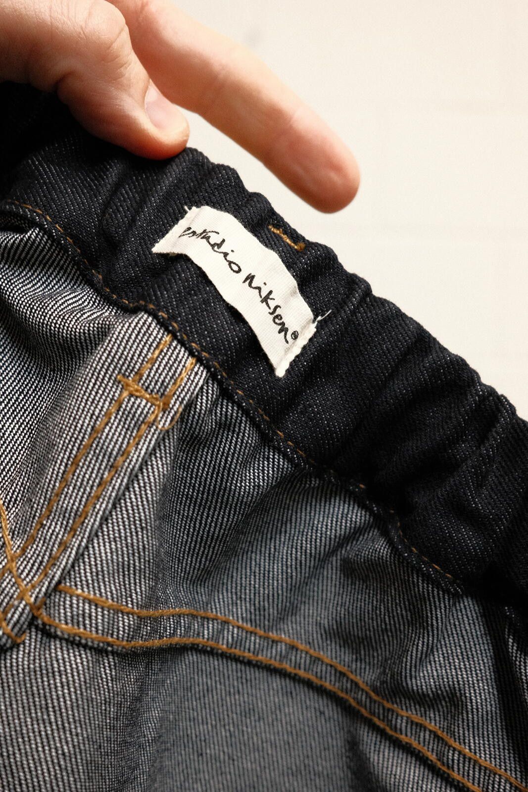 Porter Classic eStudio Niksen Denim Wide Leg Pant Size US 30 / EU 46 - 3 Thumbnail