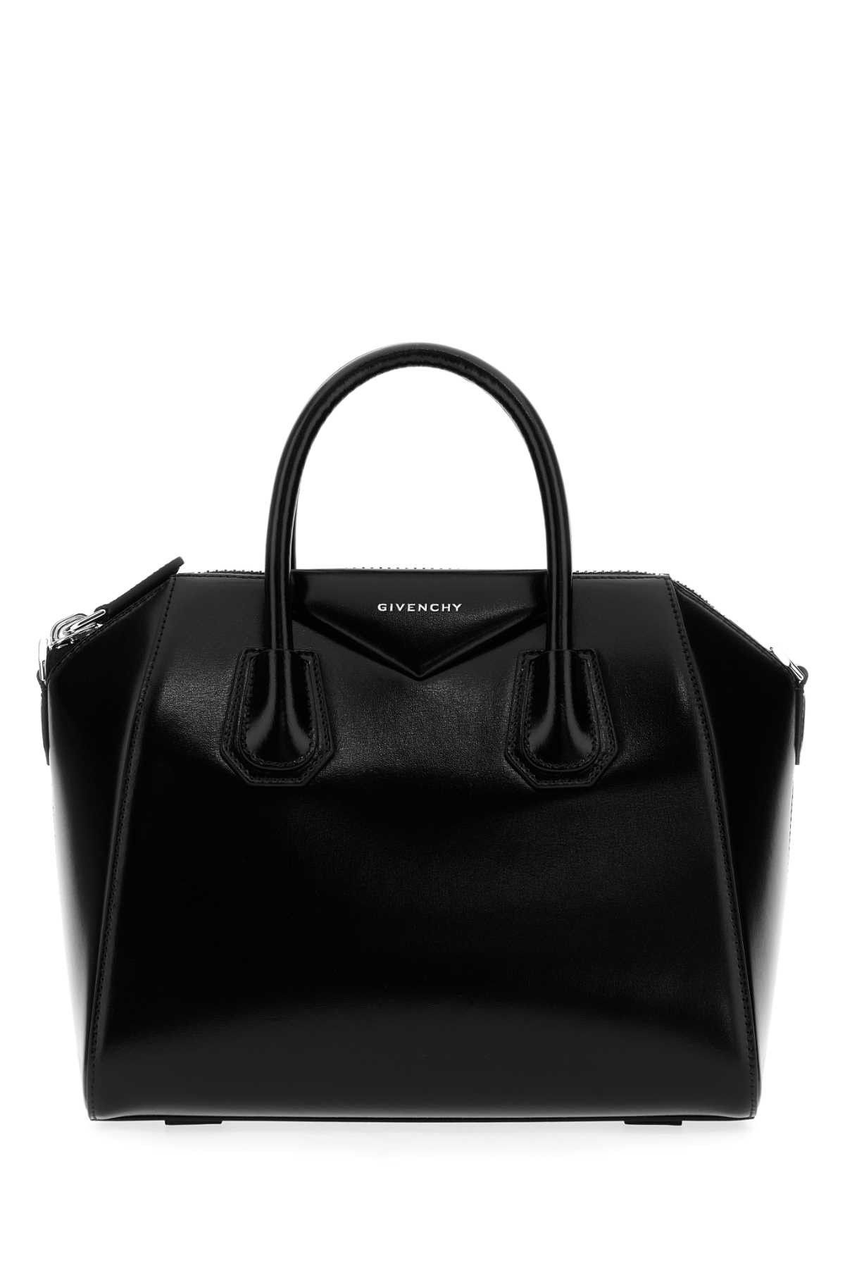 Givenchy Black Leather Small Antigona Handbag Size ONE SIZE - 1 Thumbnail