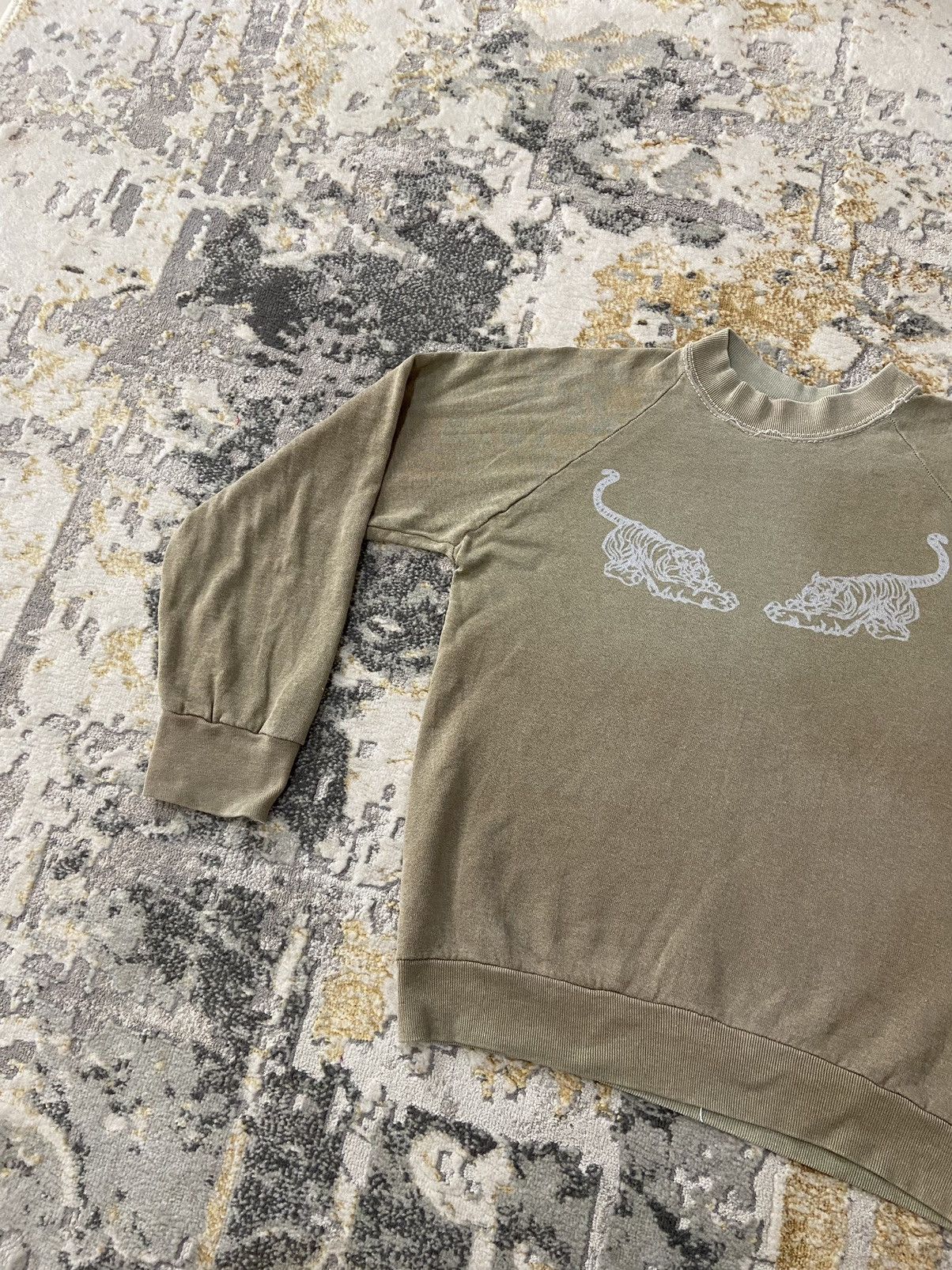 Other × Vintage VINTAGE SOUTHEST TIGERS MOTIF FADED OLIVE GREEN Size US S / EU 44-46 / 1 - 2 Thumbnail